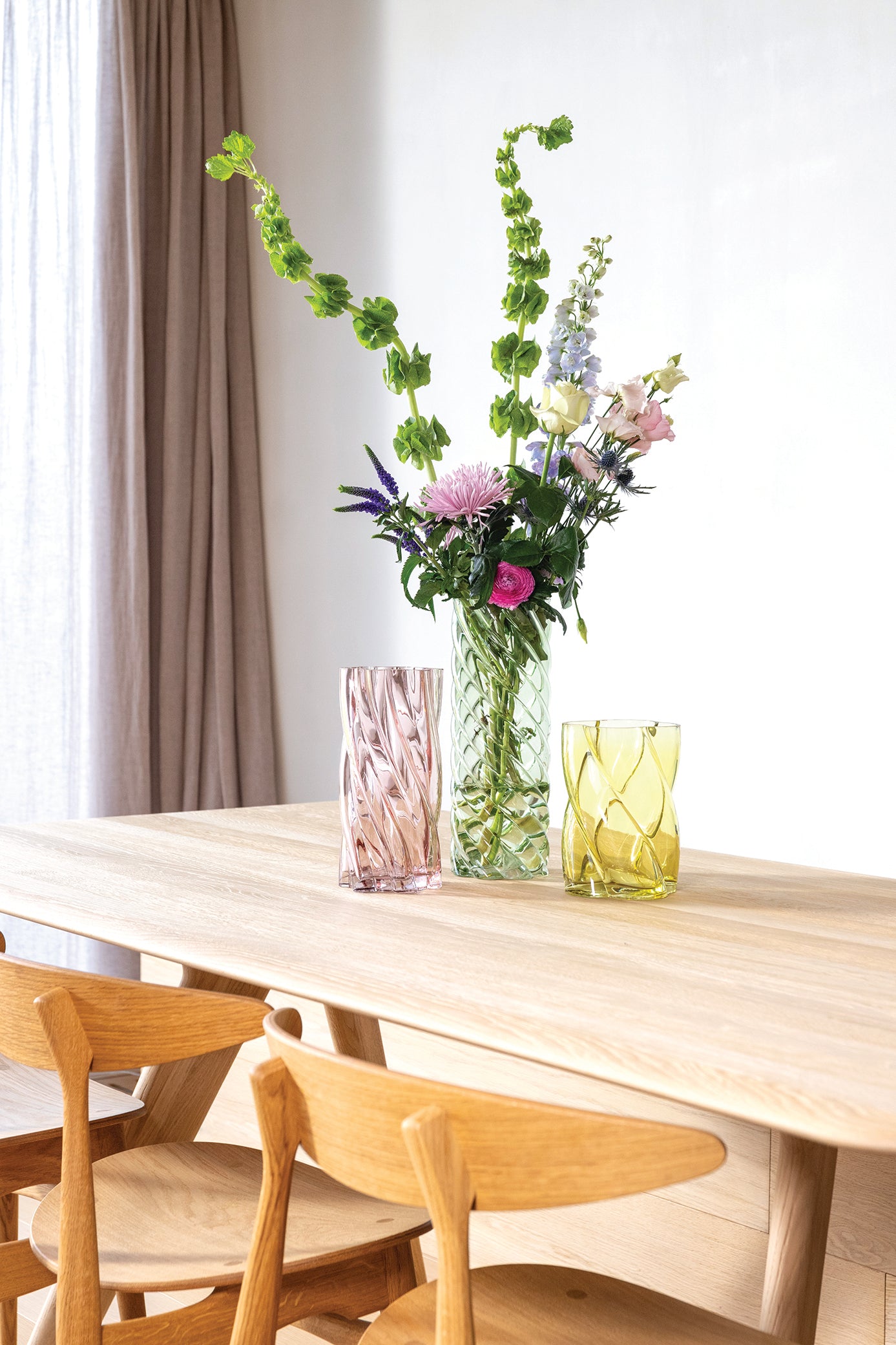 Váza MARSHMALLOW žluté sklo