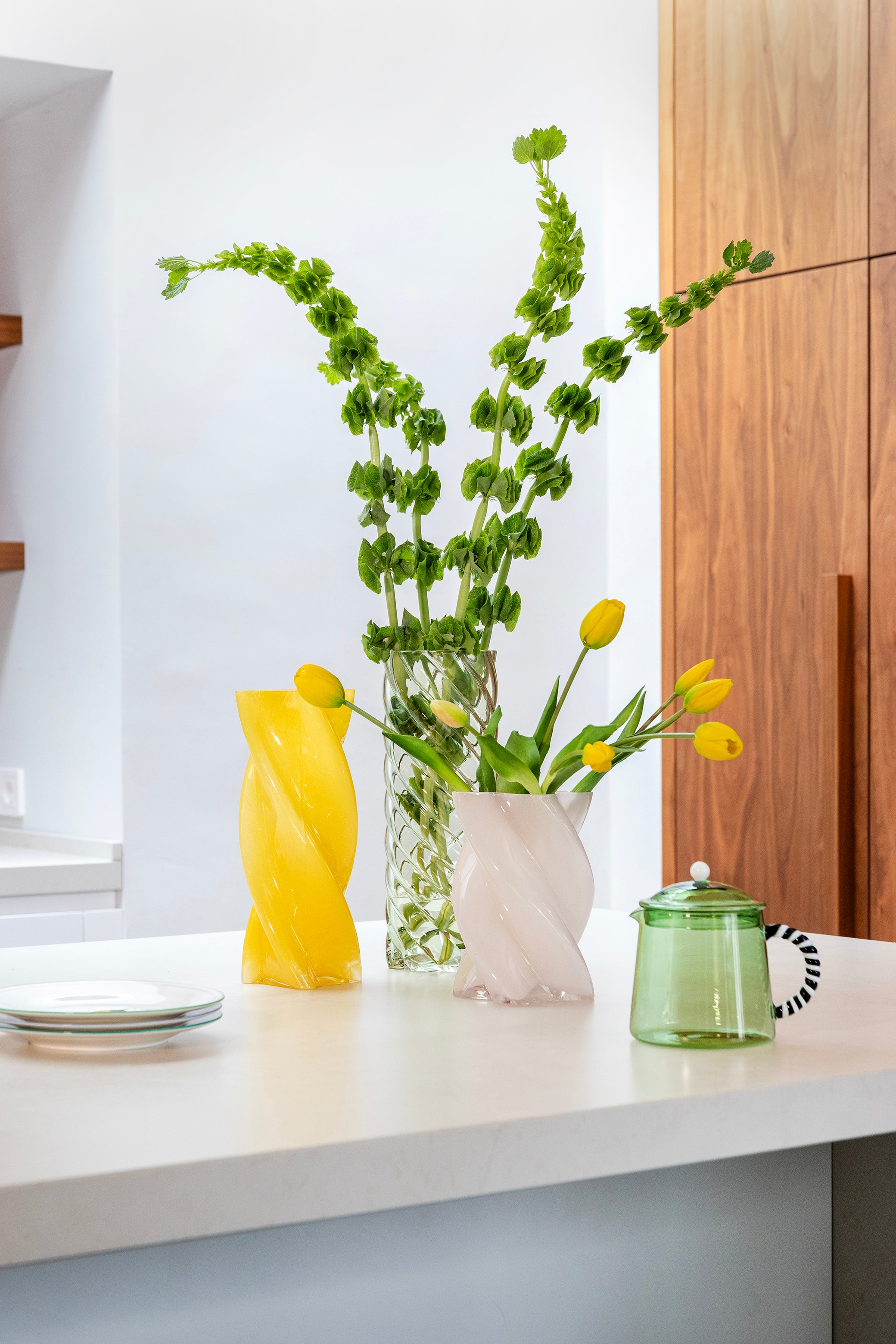 Váza MARSHMALLOW OPAQUE žlutá