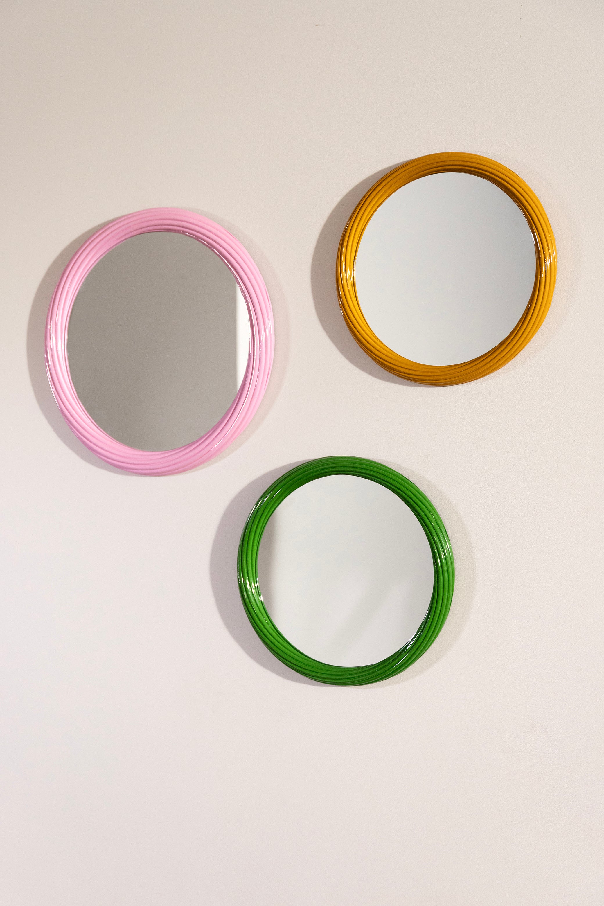 Round Mirror CHURROS Green