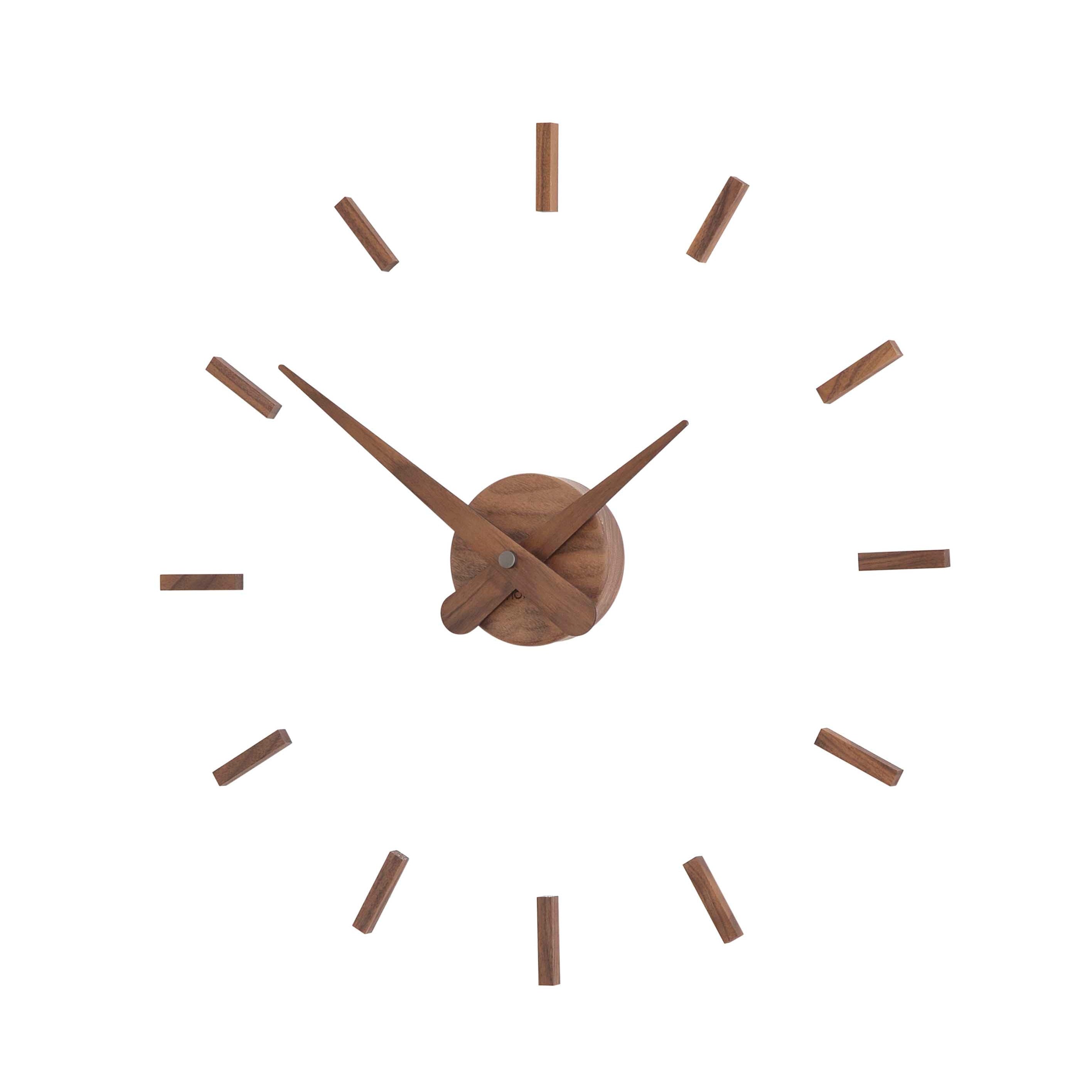 SUNSET wall clock walnut wood