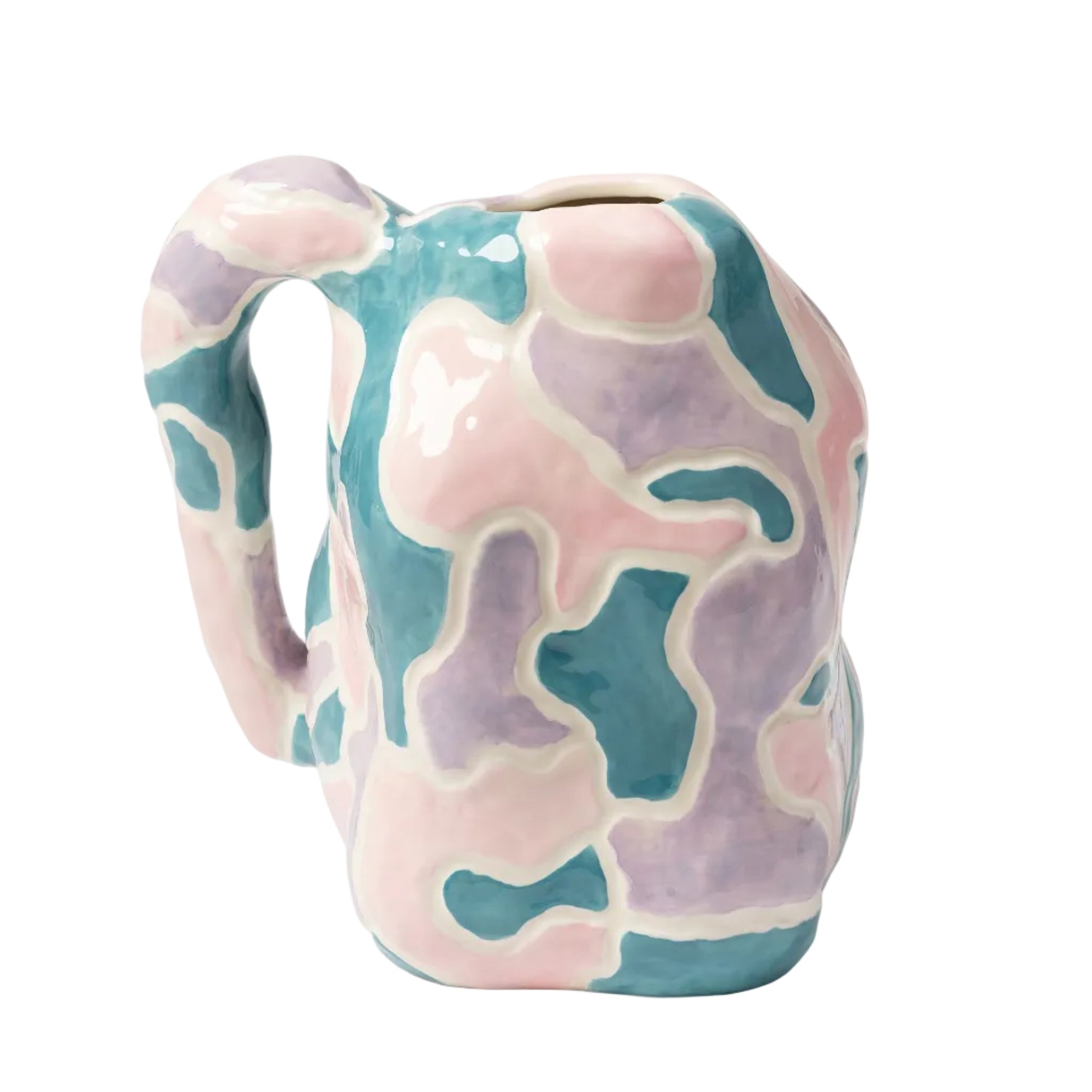 JUG-A-VASE Pink with Purple and Blue