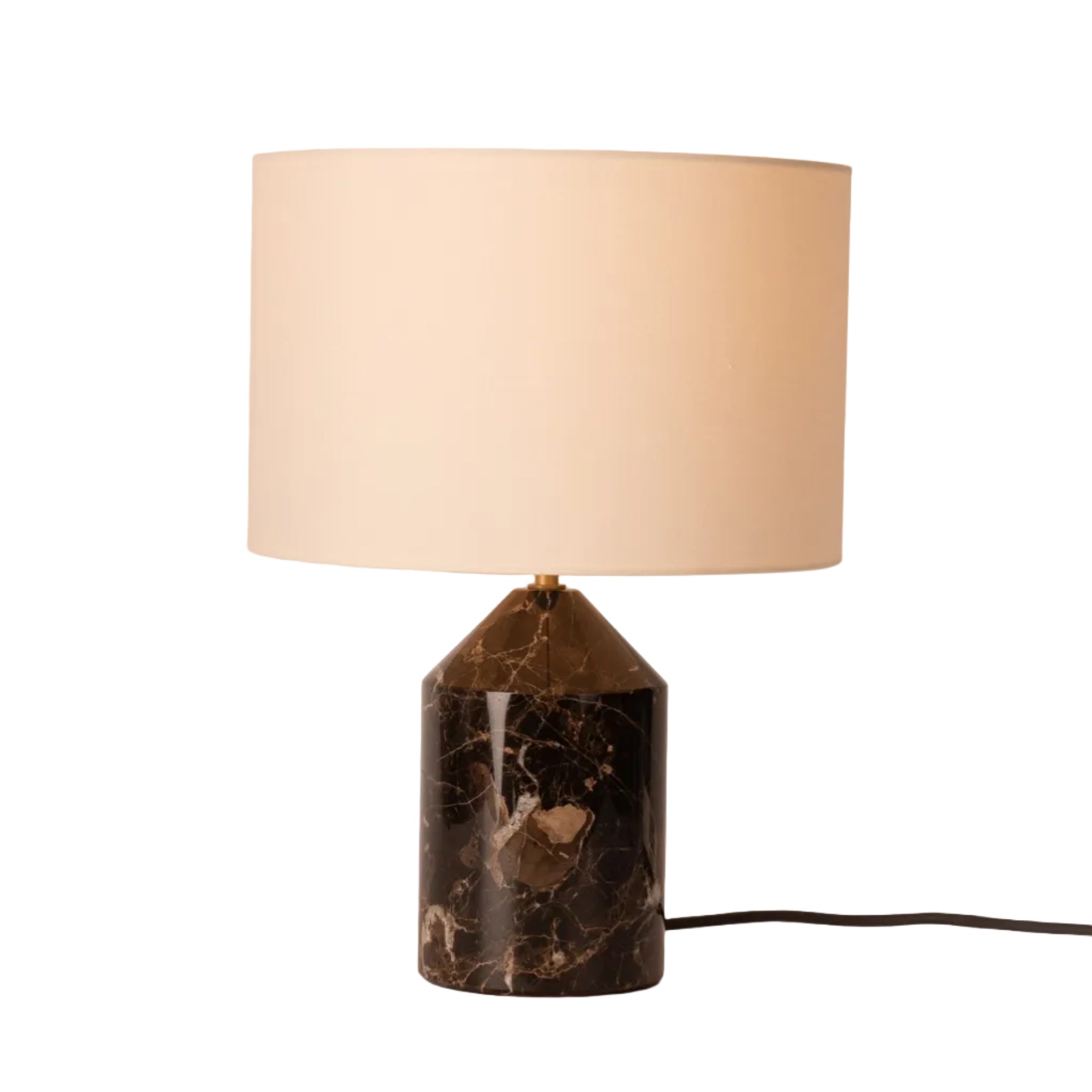 Stolní lampa JOSEF hnědý mramor
