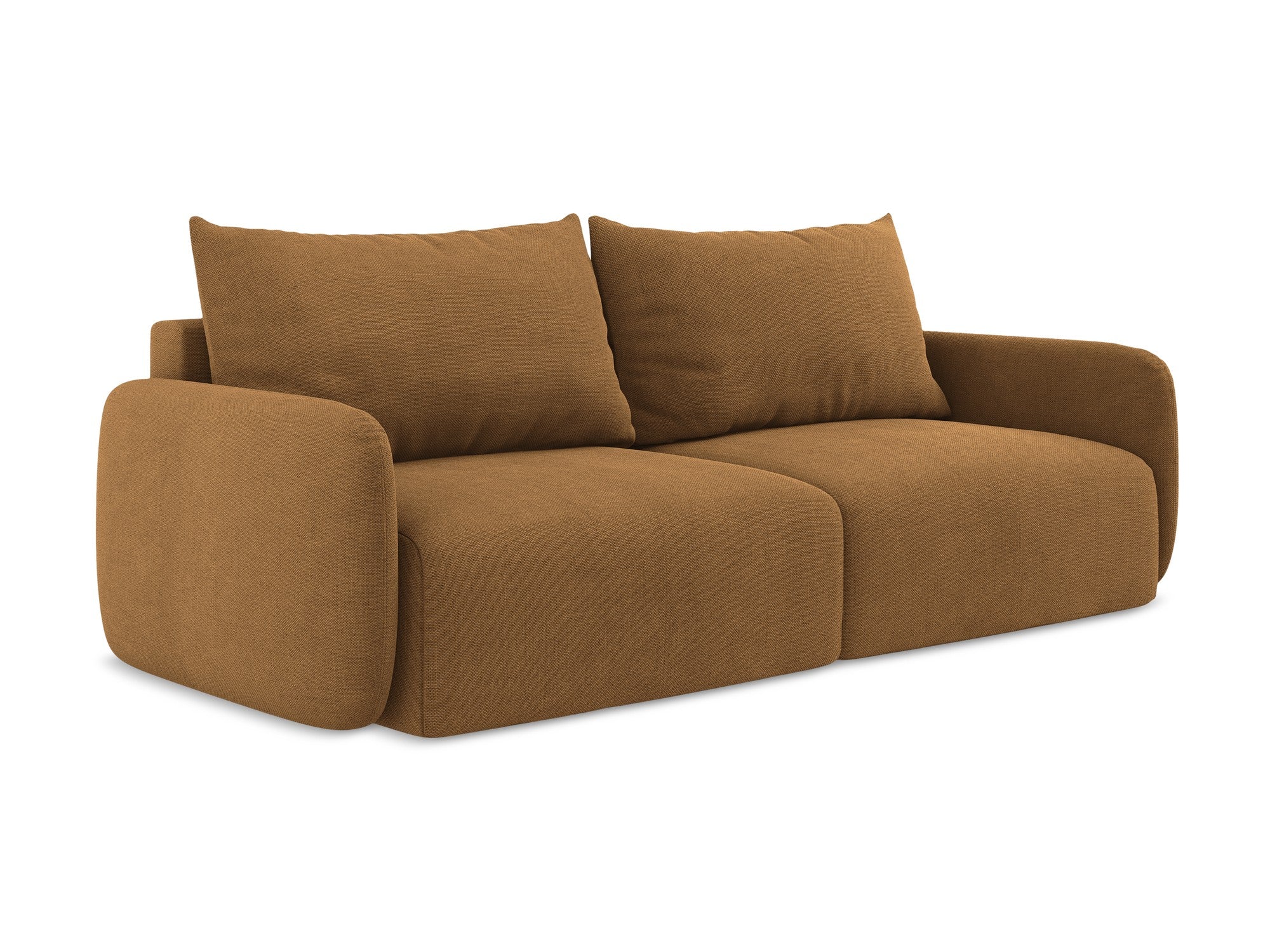 3-Seater Sofa with Sleeping Function KALENA Terracotta