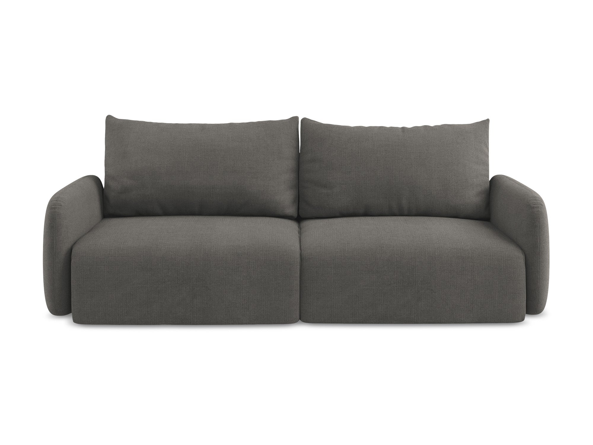 3-Seater Sofa with Sleeping Function KALENA Dark Gray