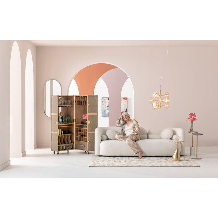 Zlatá závěsná lampa HEADLIGHT