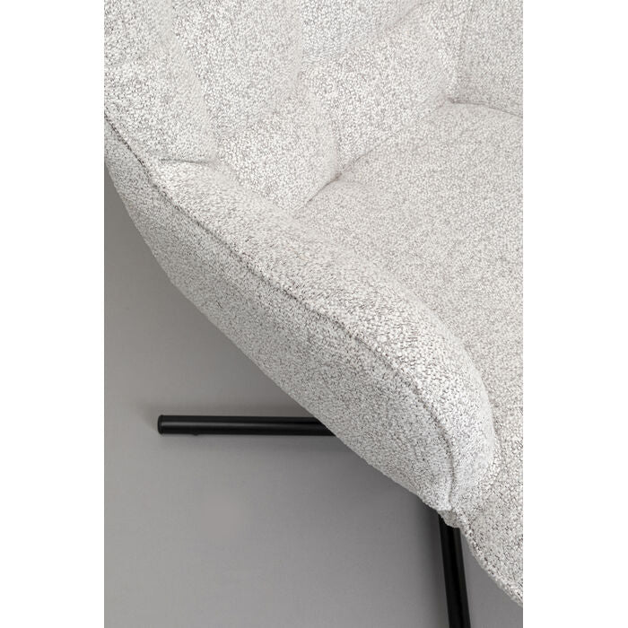 Křeslo otočné OSCAR krémový melír