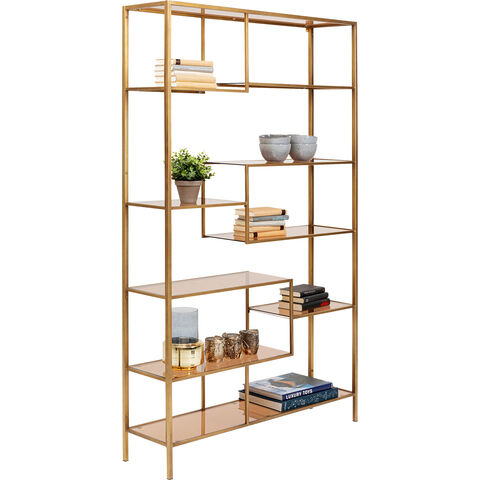 Regál LOFT zlatý