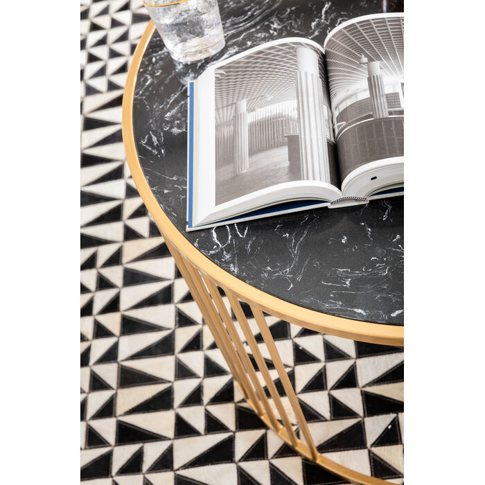 A set of roma marble coffee tables with zloty