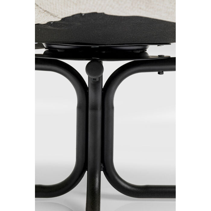 Křeslo otočné OSCAR krémový šenil