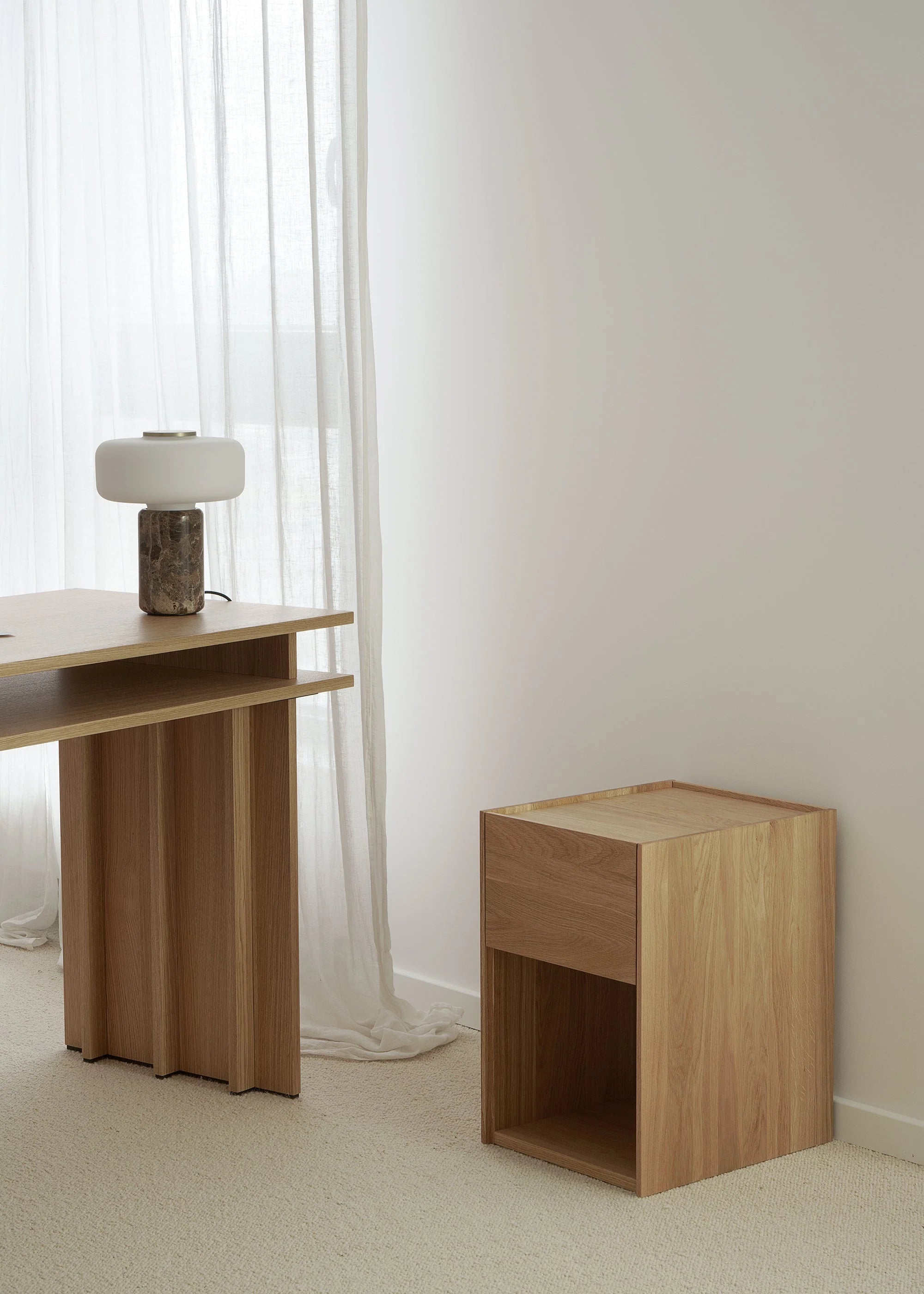 KARI Nightstand Oak Wood