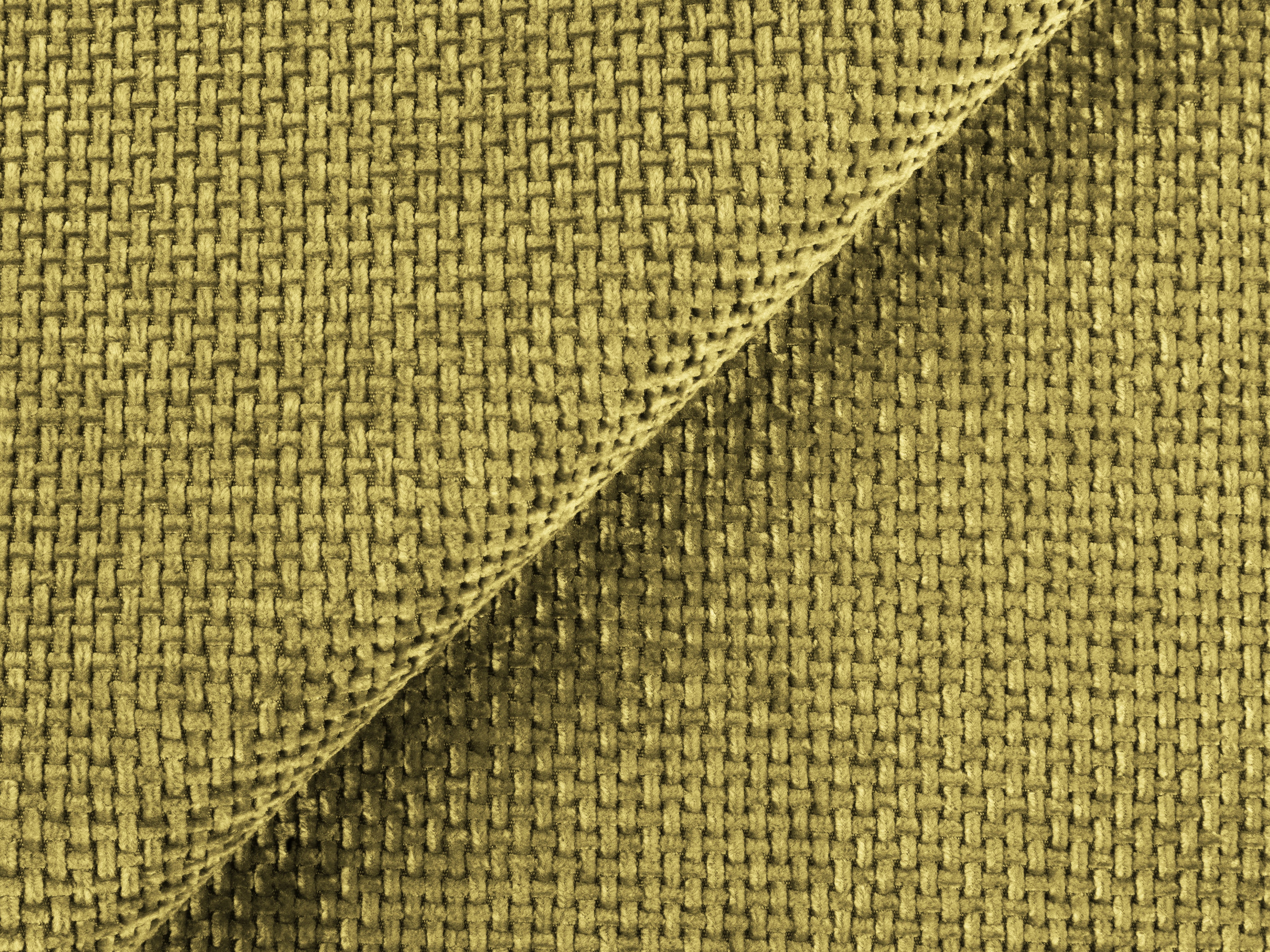 Left-sided corner sofa bed KONA in lime green chenille