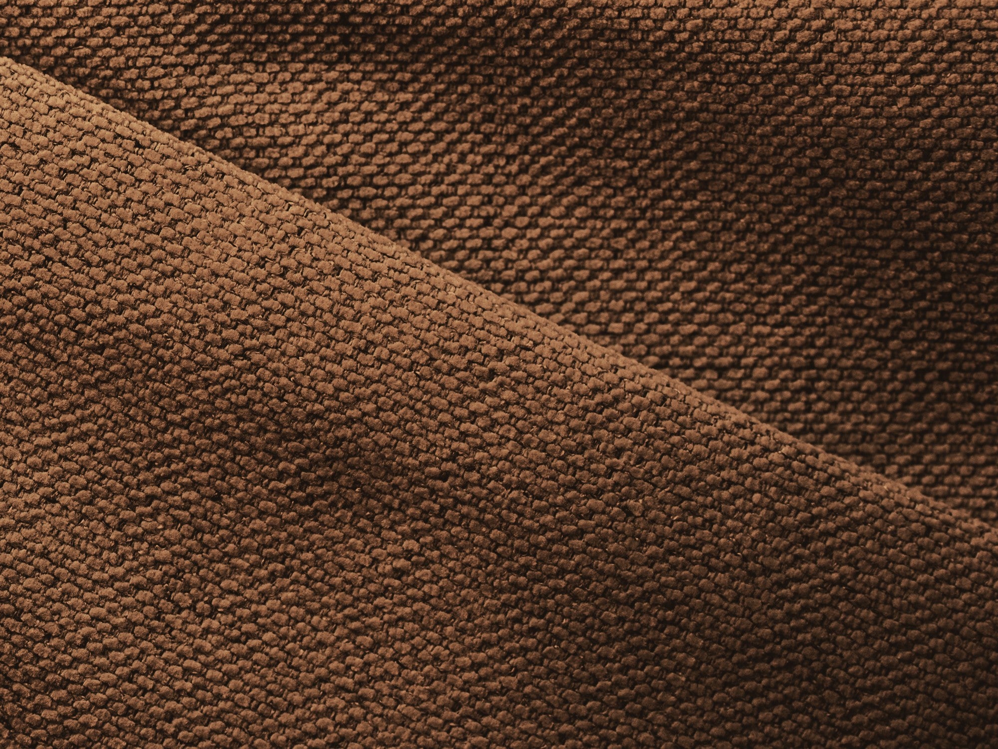 Right-sided corner sofa bed KONA terracotta