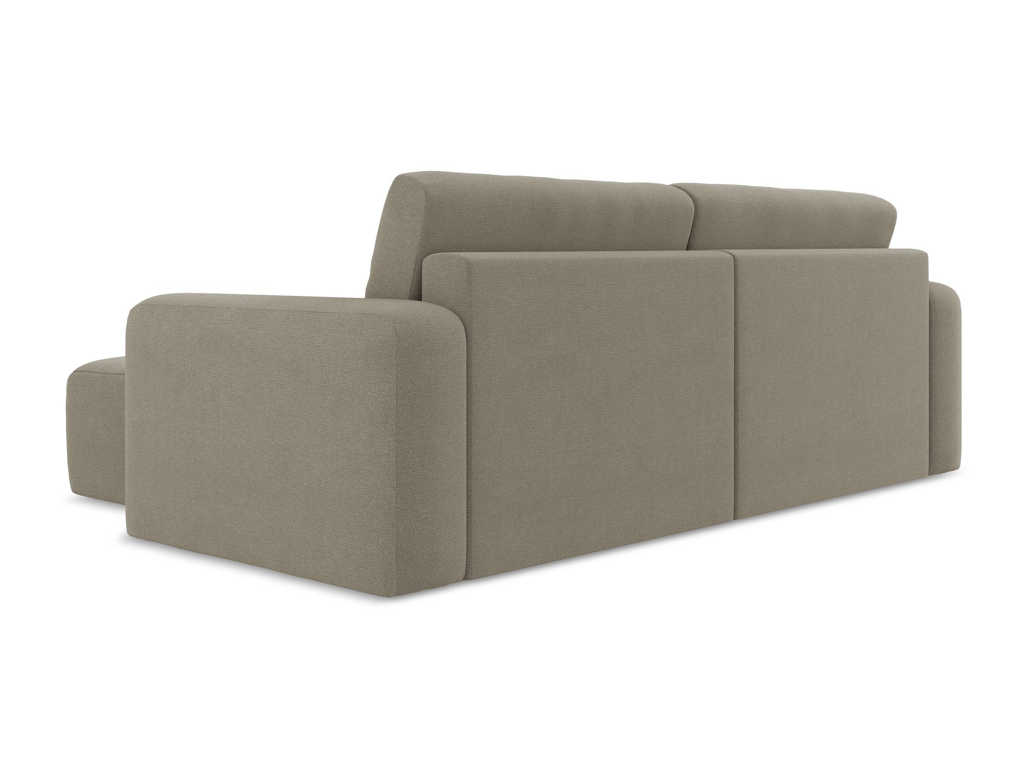 Right-sided corner sofa bed KONA in dark beige