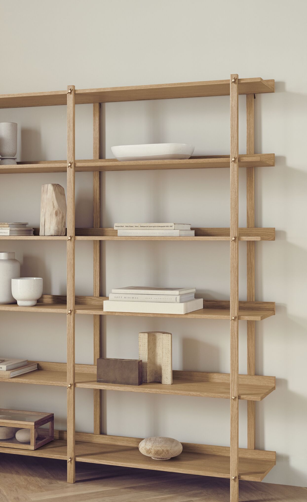 Regál KARI dýha z dubu