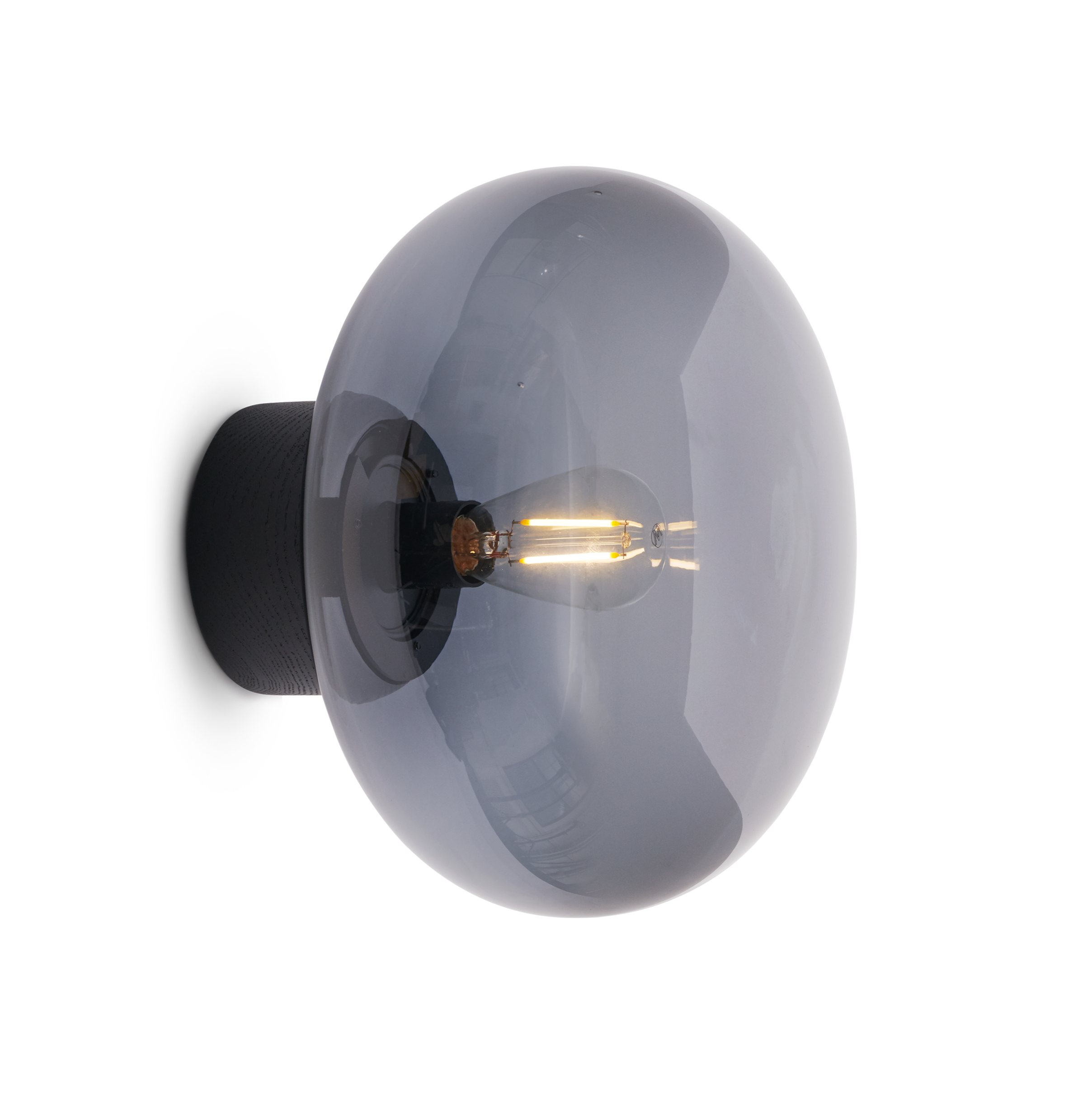 KARL-JOHAN SCOPE STEPLED GLASS WITH A BLACK Oak base