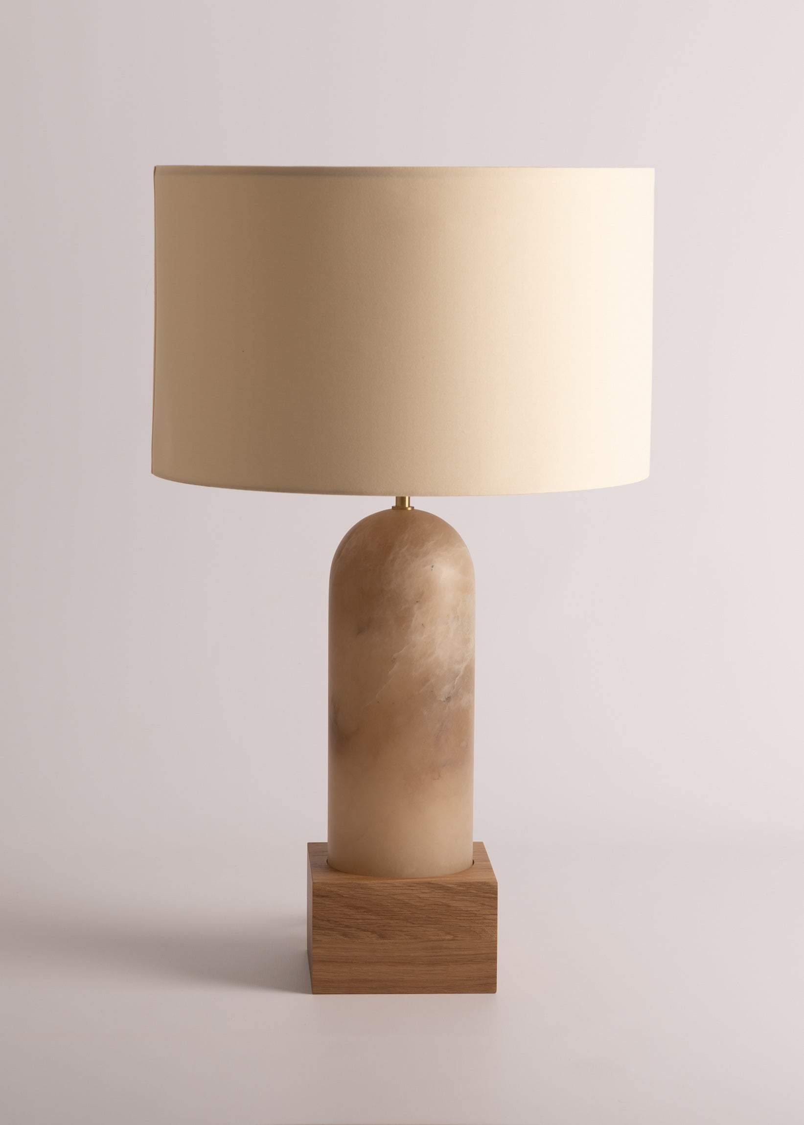 PURA KELO Table Lamp Dark Beige Alabaster