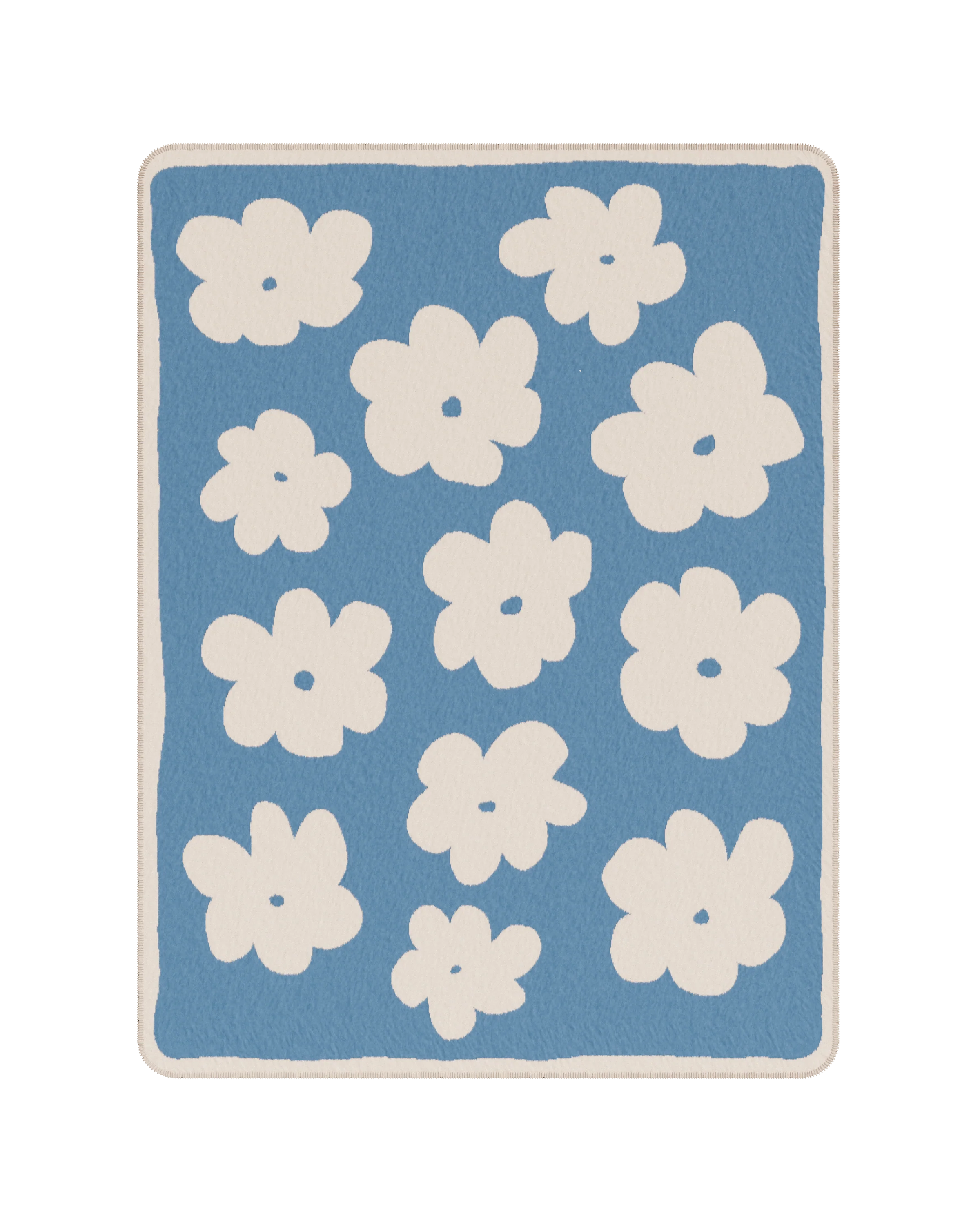 Koc FLO sky blue and ecru