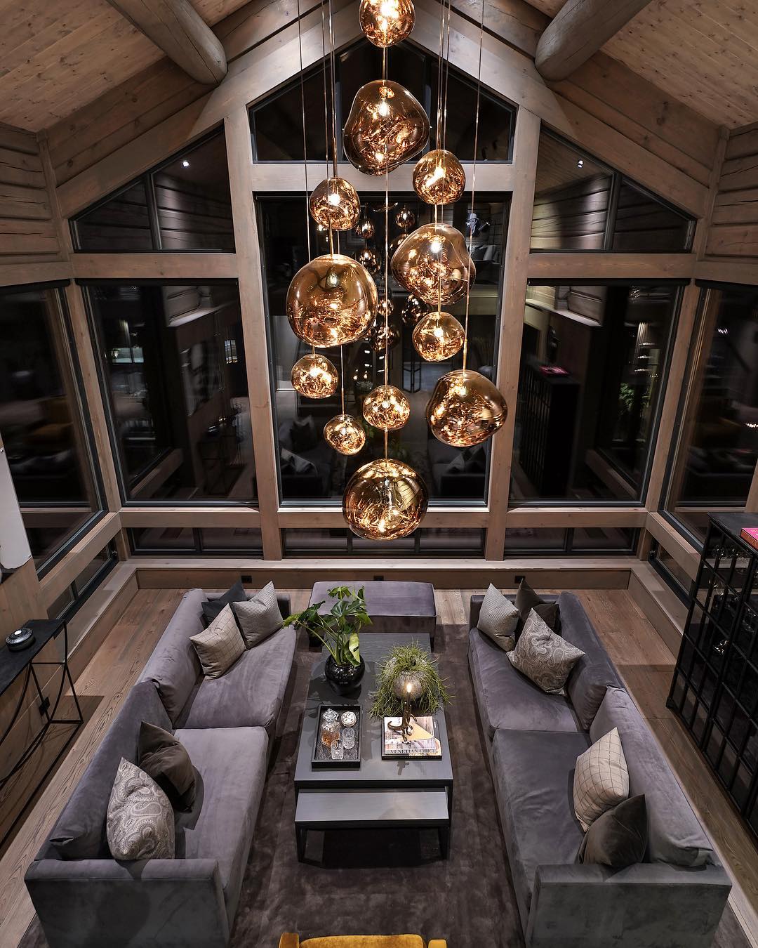 MELT MEGA Ceiling Lamp in Brown