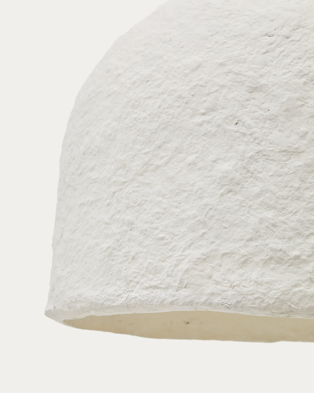 Lampa wisząca SINEU biały papier mâché – ujęcie 4