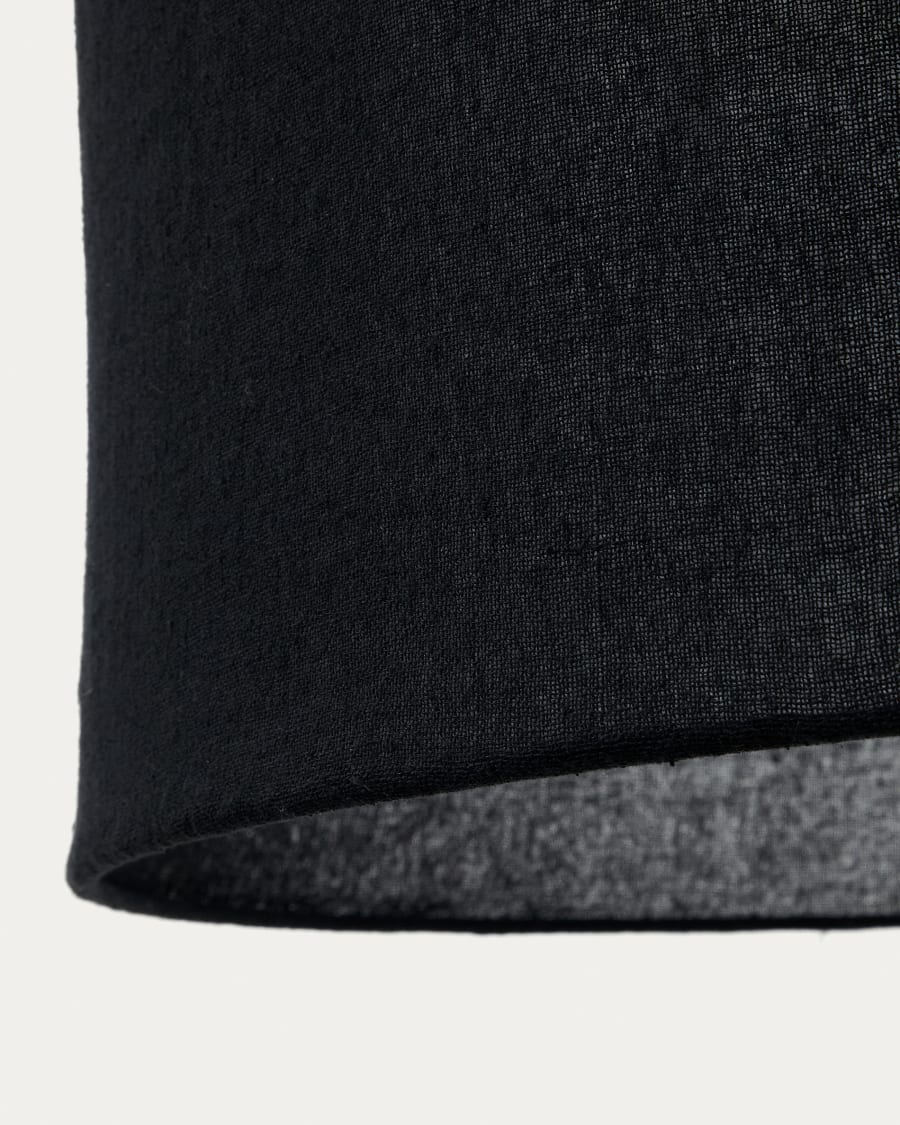 Stínidlo závěsné lampy MARIELA černé lněné