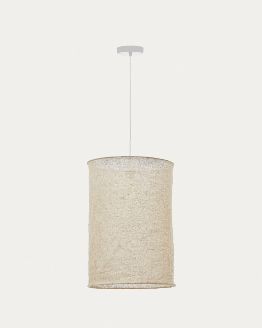 Laircut of hanging lamp Mariela beige linseed