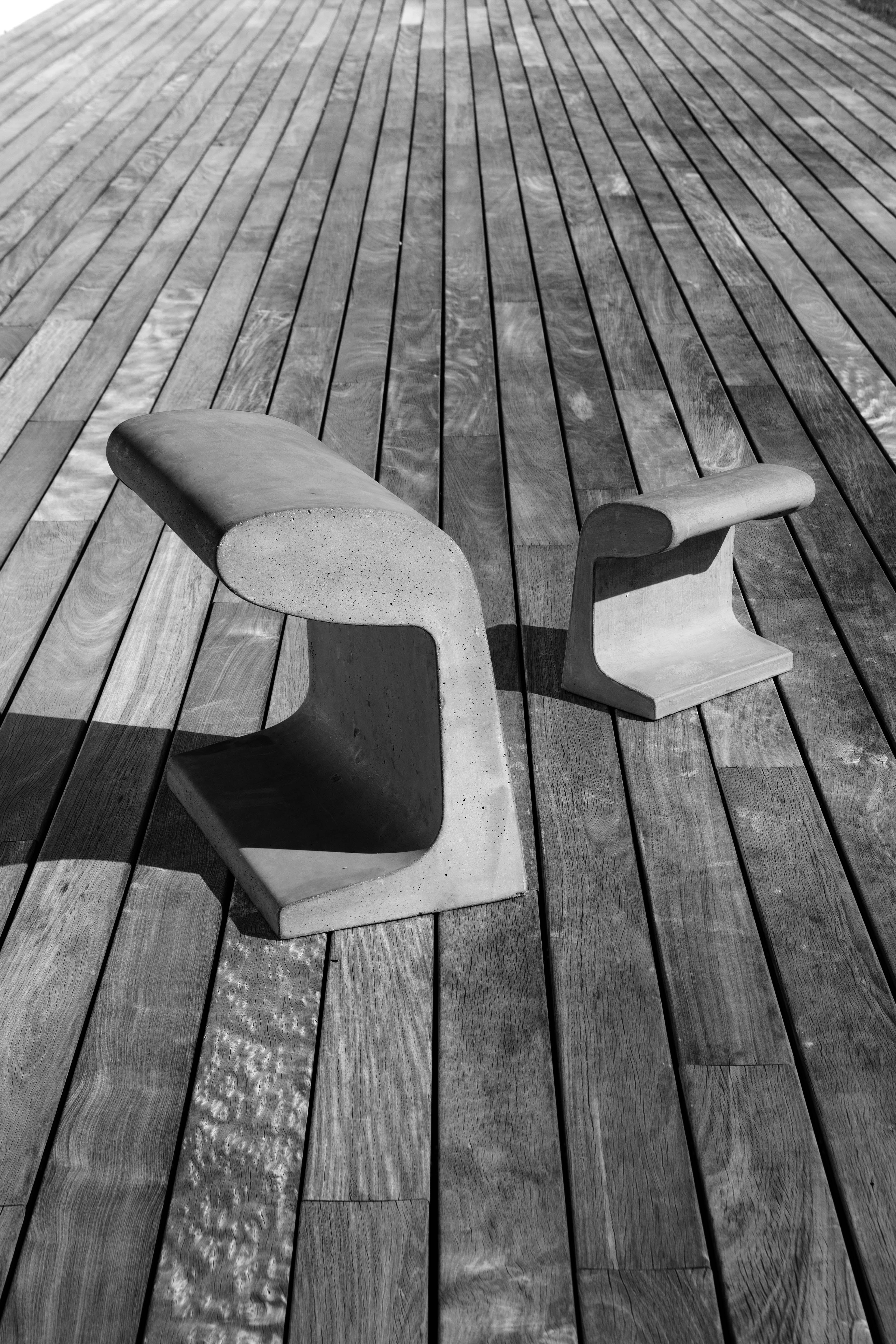 Outdoor floor lamp BORNE BÉTON concrete