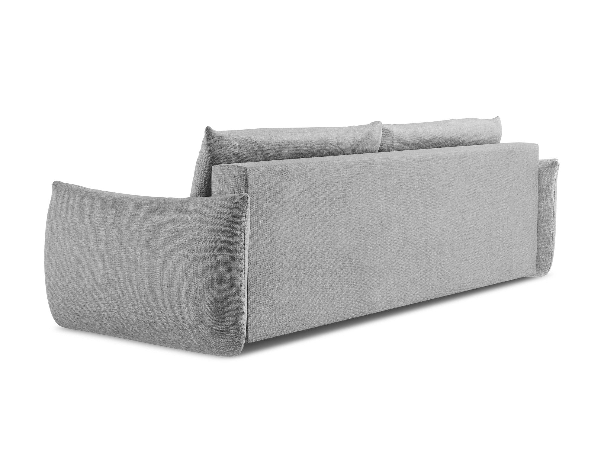3-Seater Sofa with Sleeping Function LEILA Light Gray