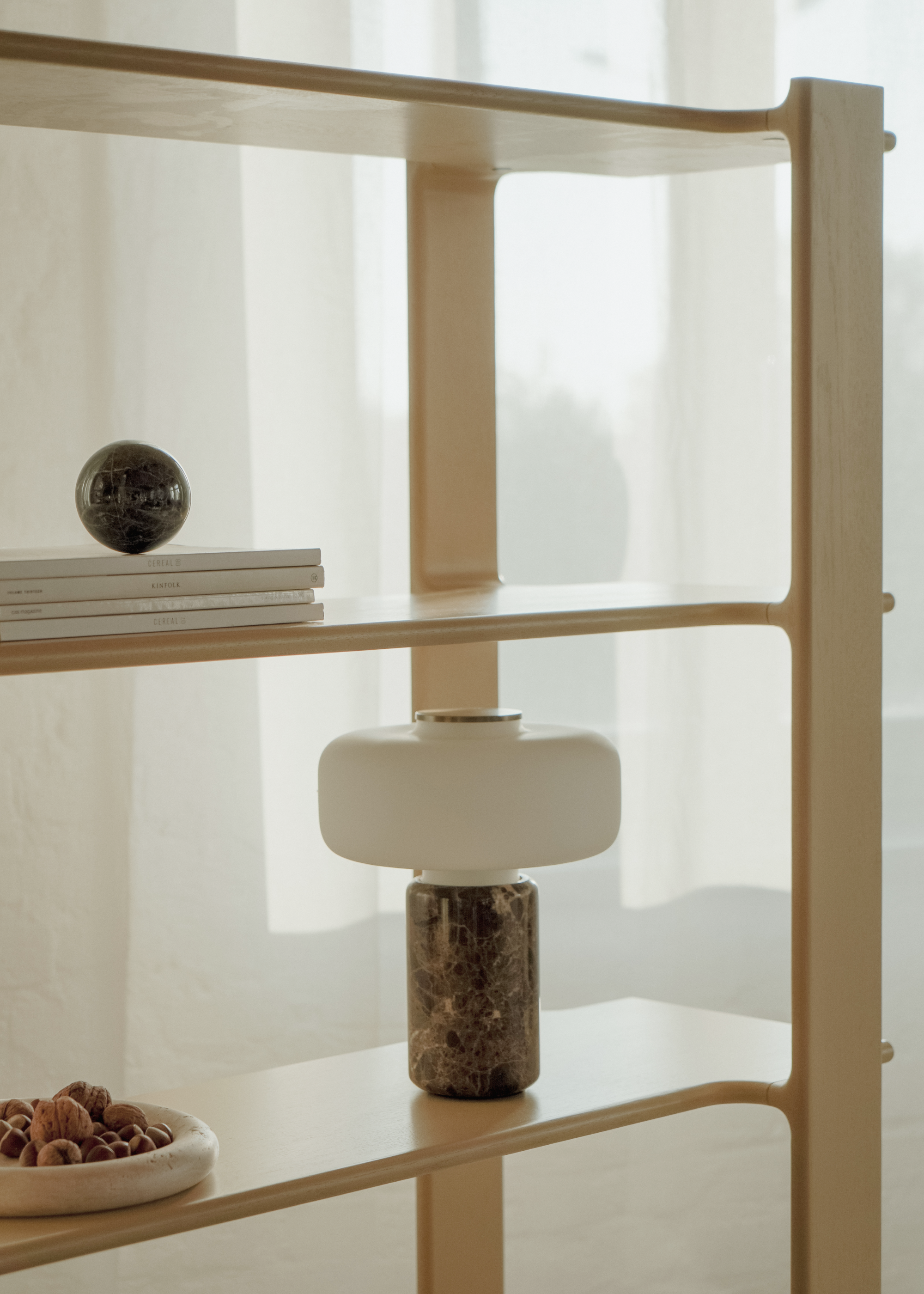 LIGO Shelf Cream Oak Wood