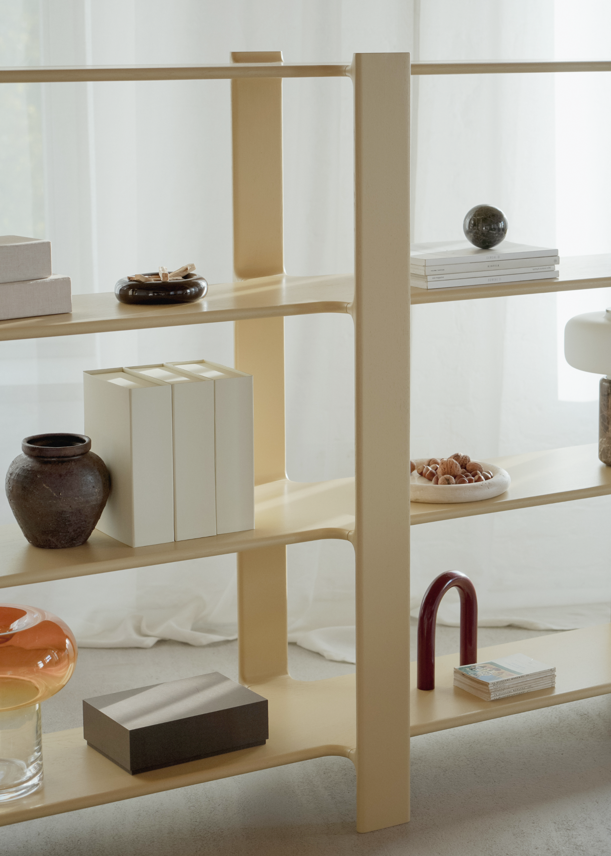 LIGO DUO Shelf in Ebony Oak Wood