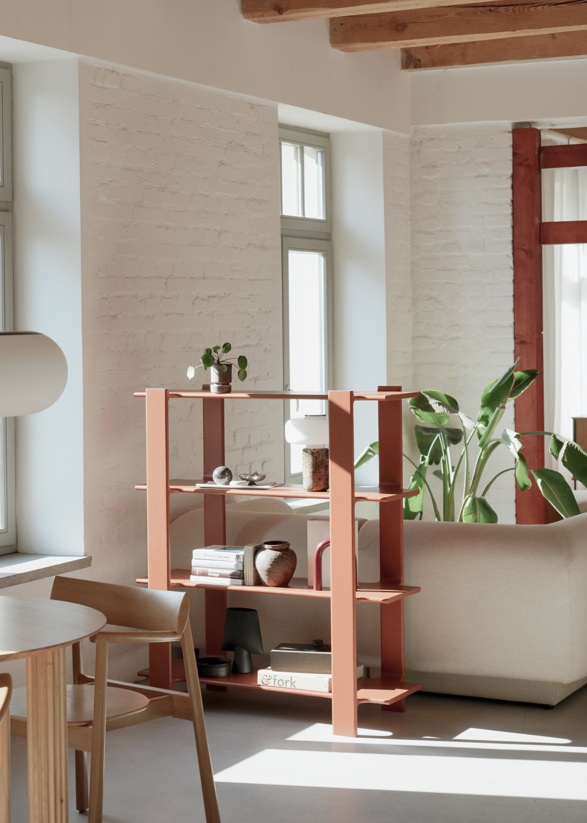 Regál LIGO olivové dubové dřevo