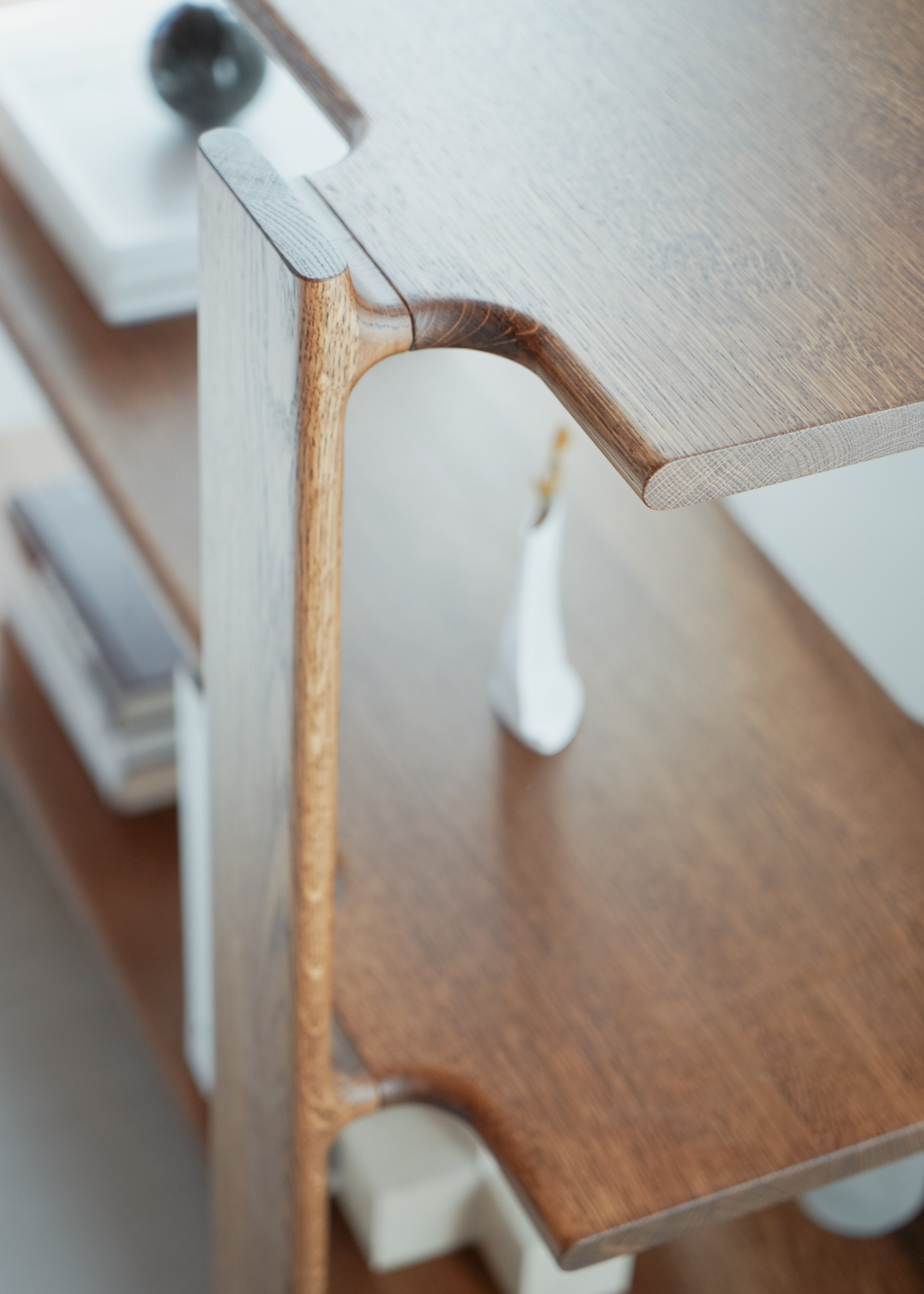 Regál LIGO z ebenového dubového dřeva