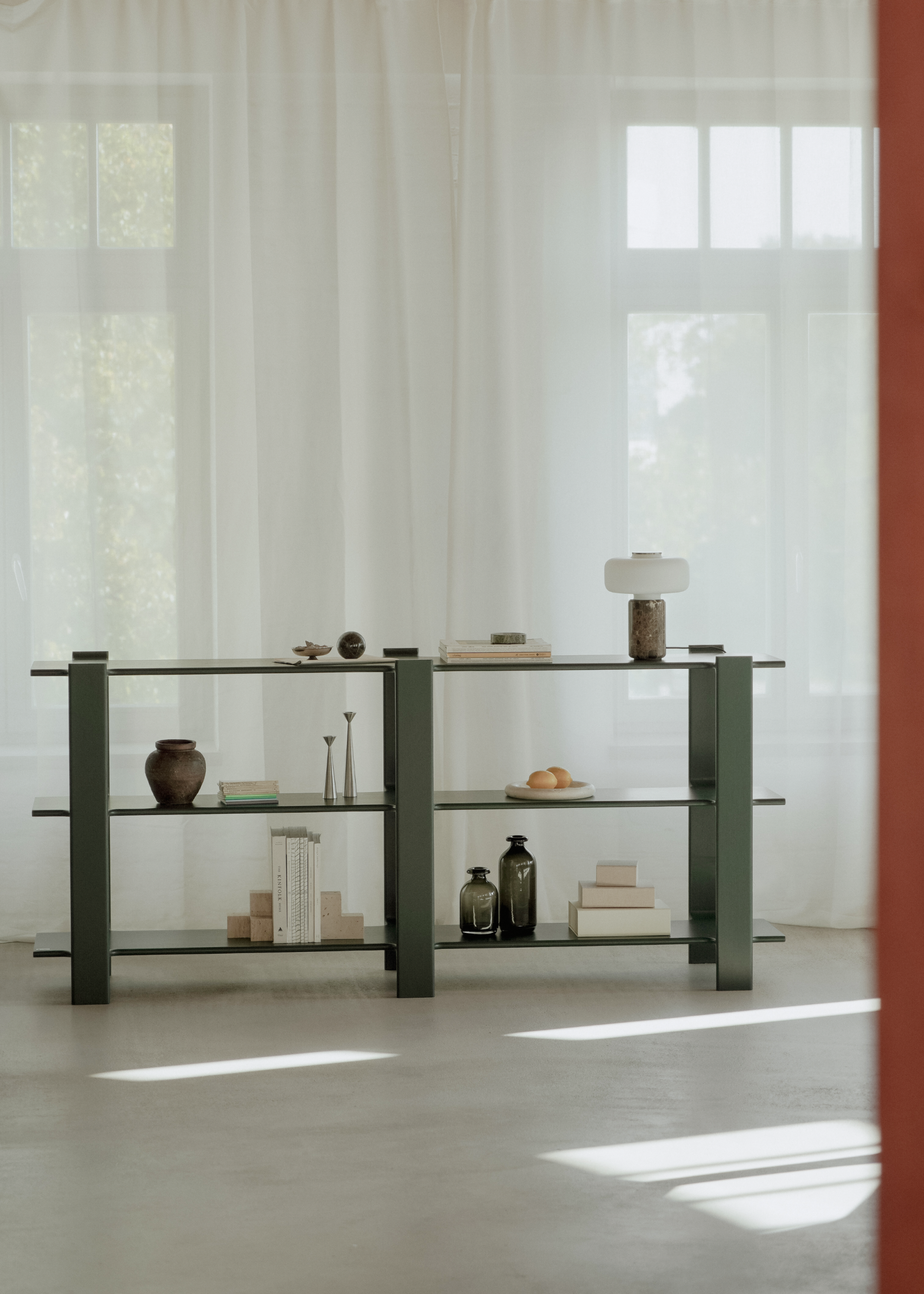 LIGO DUO Shelf in Ebony Oak Wood