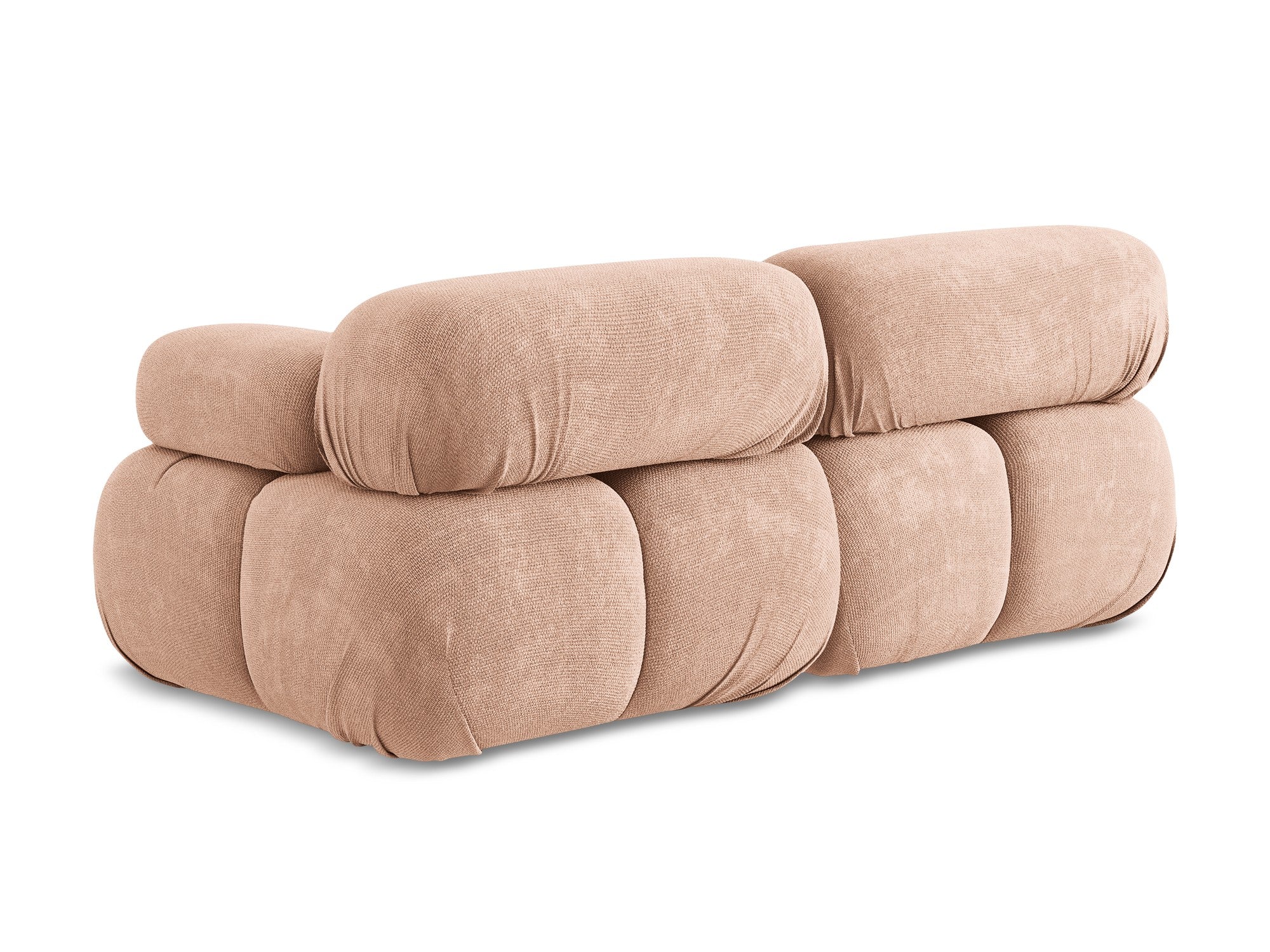 Modular 2-Seater Sofa LOKUA Peach Chenille