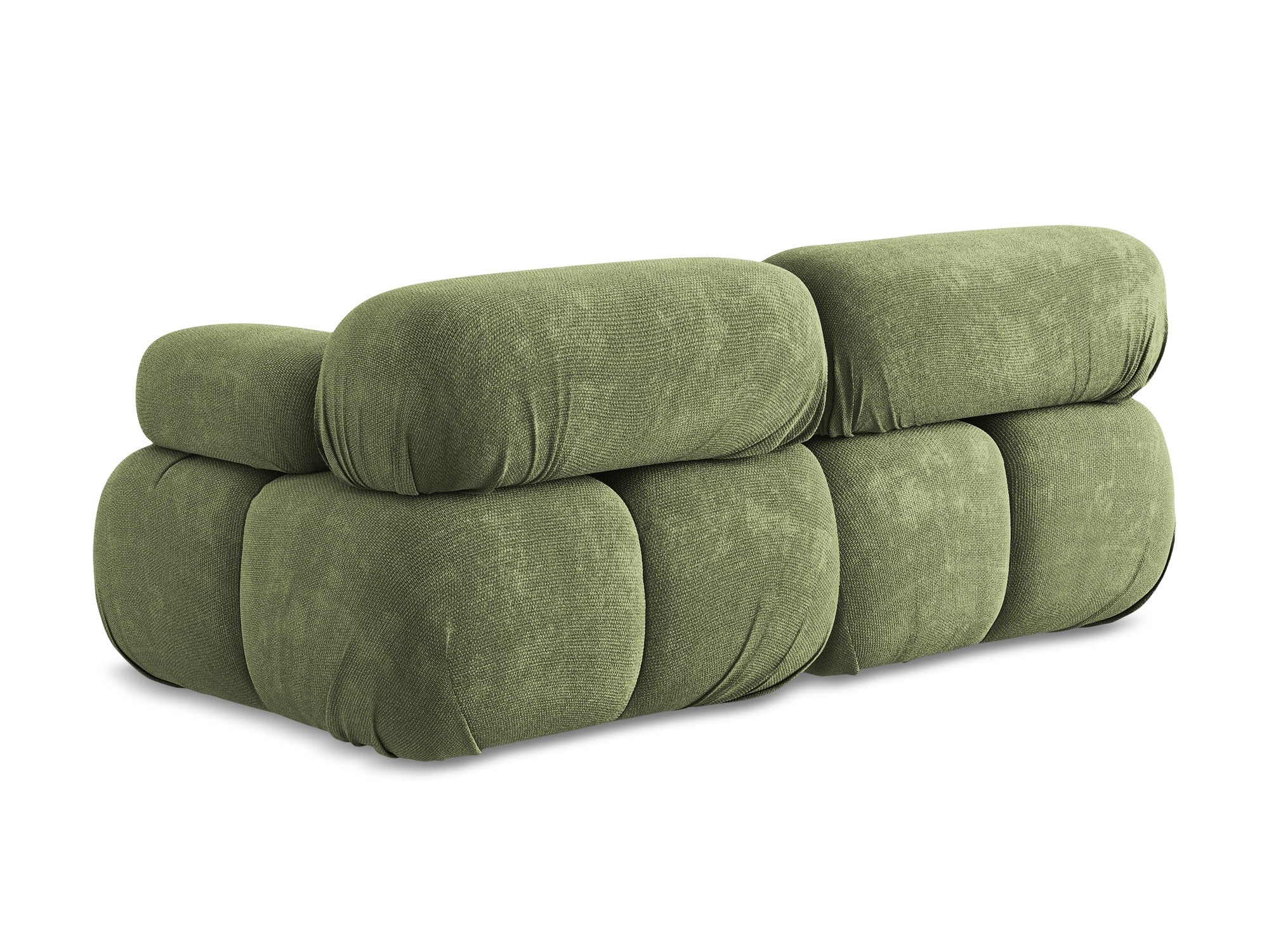 Modular 2-Seater Sofa LOKUA Green Chenille