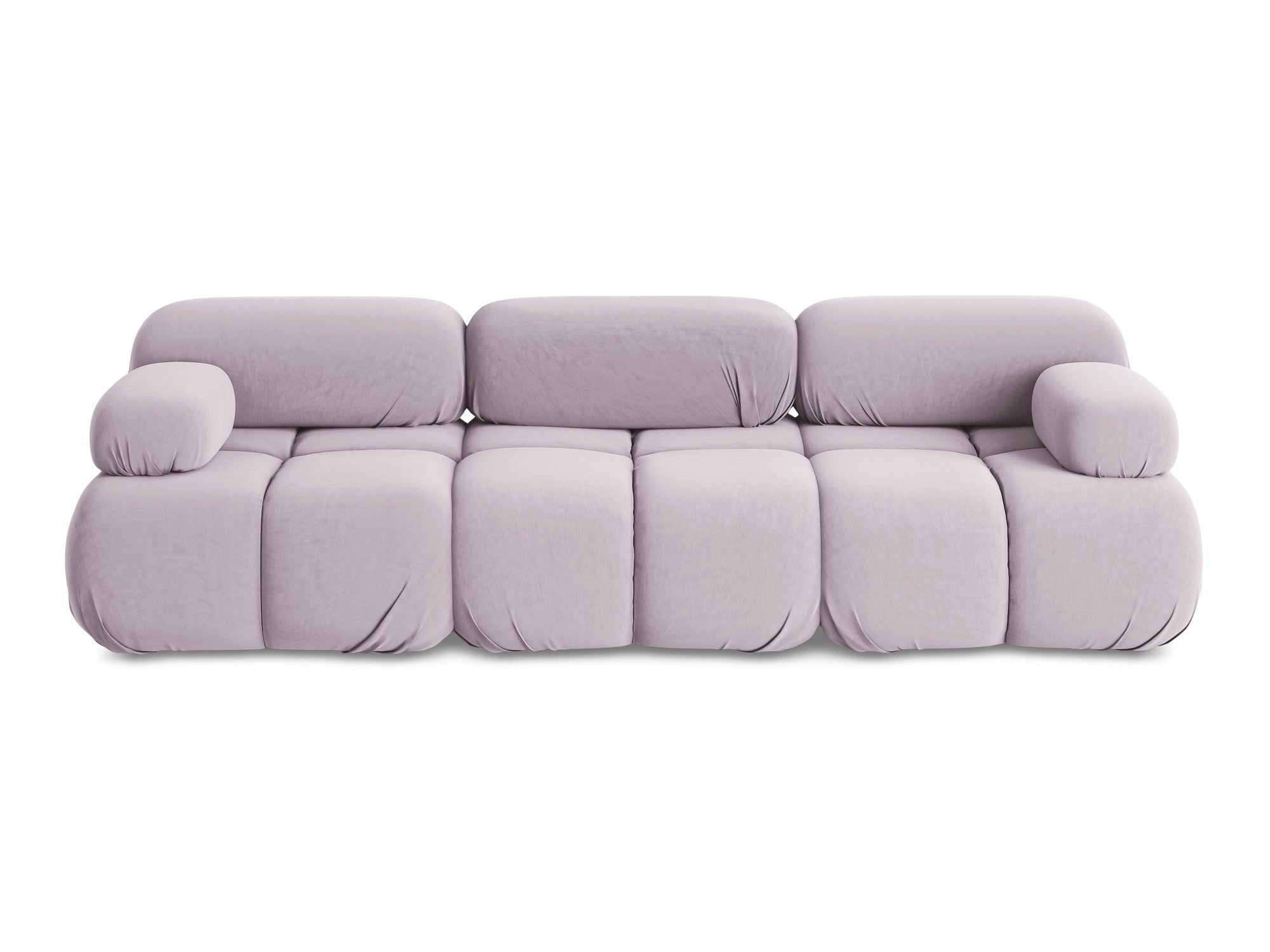 Sofa modulární sametová 3-místná LOKUA levandulová