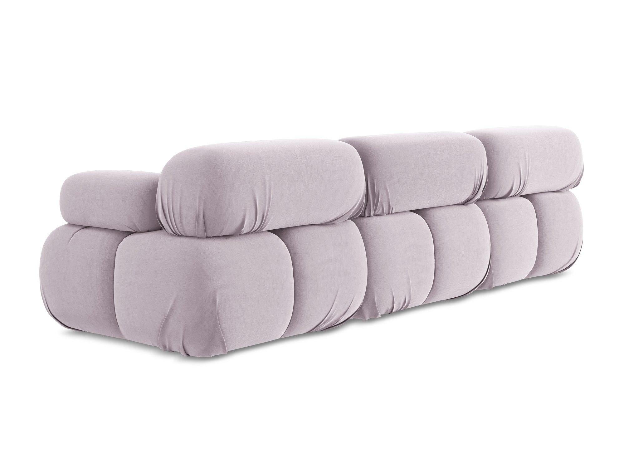 Sofa modulární sametová 3-místná LOKUA levandulová
