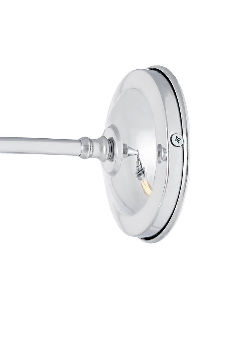 Nástěnné svítidlo LONGIS III transparentní s lesklým chromem