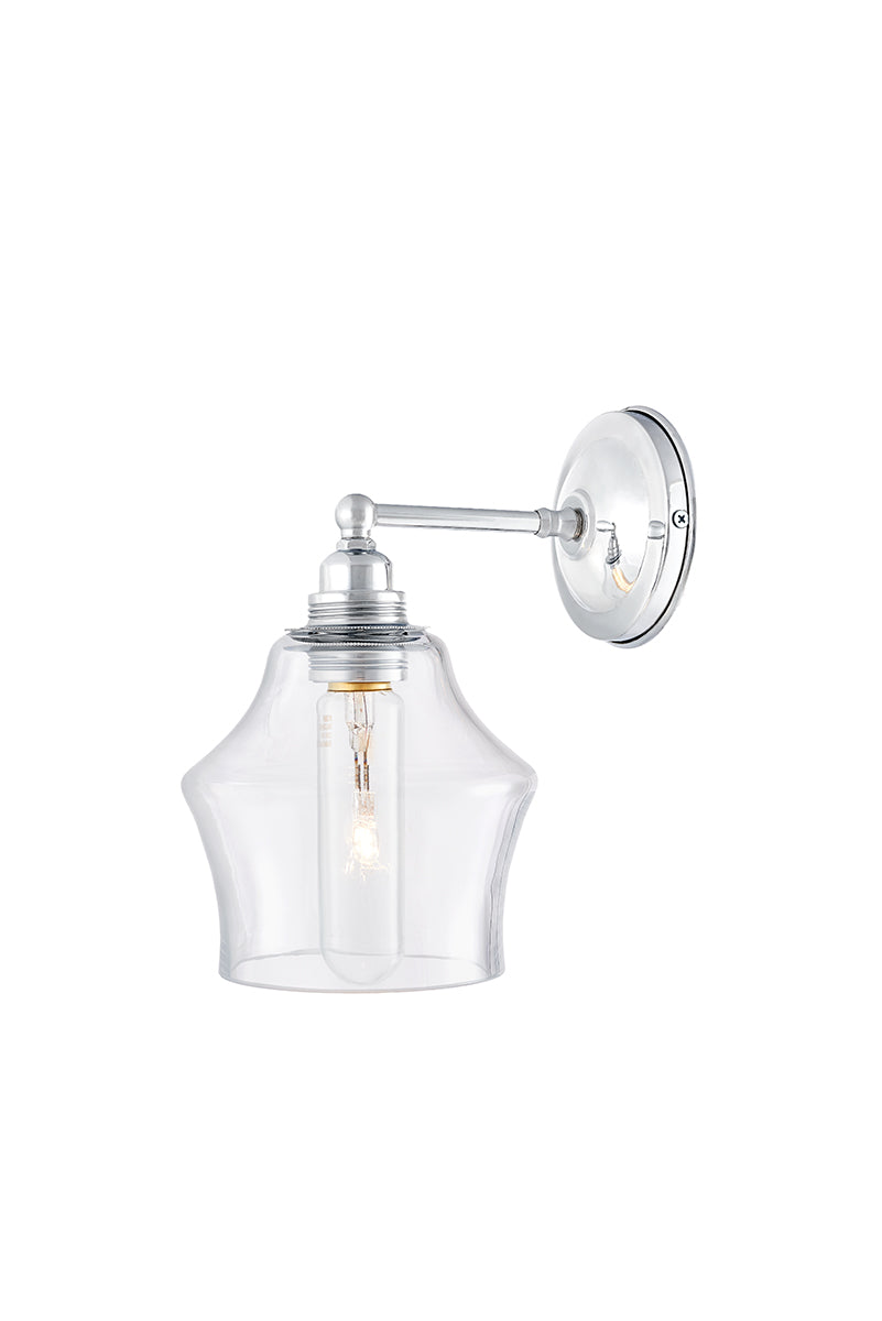 Nástěnné svítidlo LONGIS II transparentní s lesklým chromem