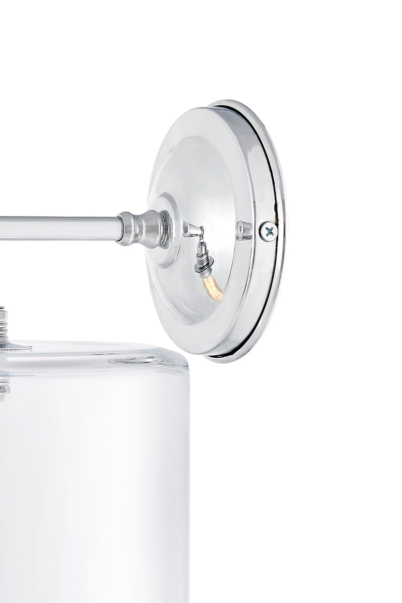 Nástěnné svítidlo LONGIS IV transparentní s lesklým chromem