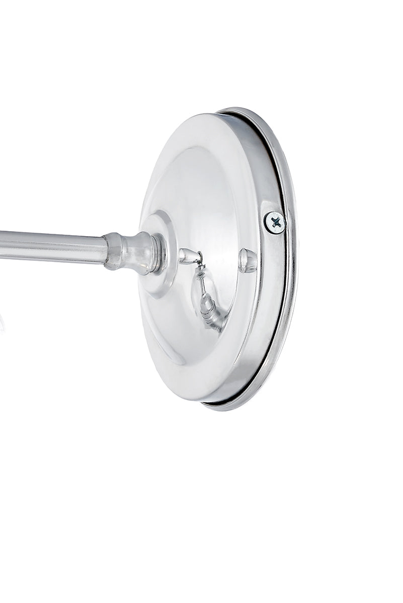 LONGIS I wall lamp transparent with shiny chrome