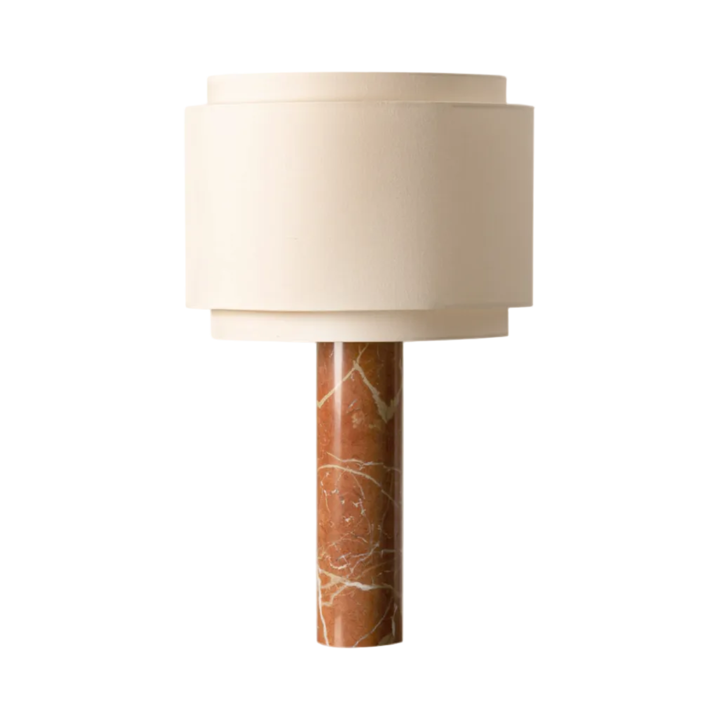Stolní lampa PIPO DUOBLE červený mramor