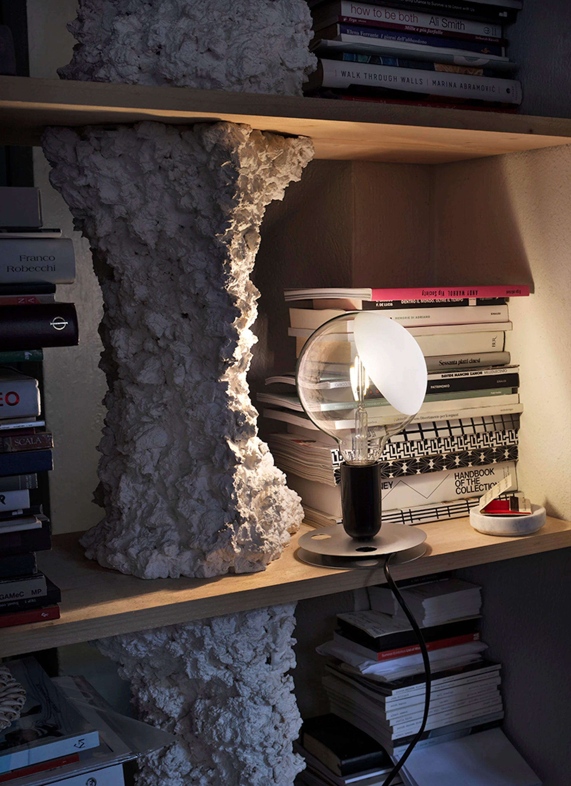 Stolní lampa LAMPADINA oranžová