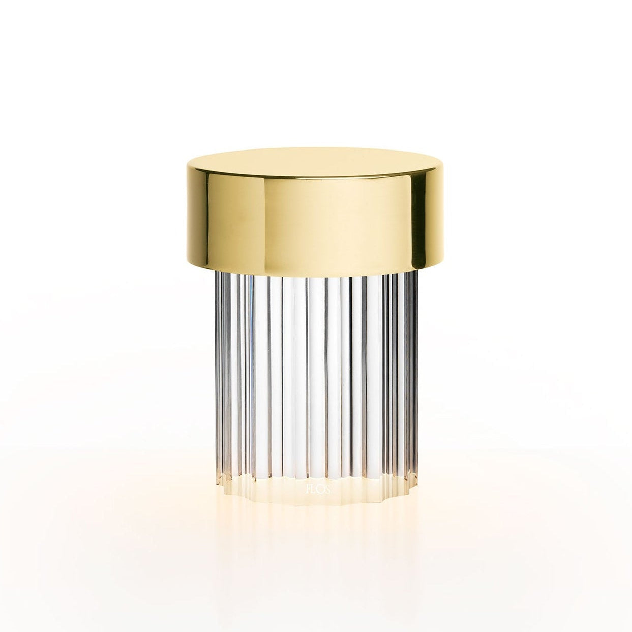 Přenosná lampa LAST ORDER FLUTED mosazná