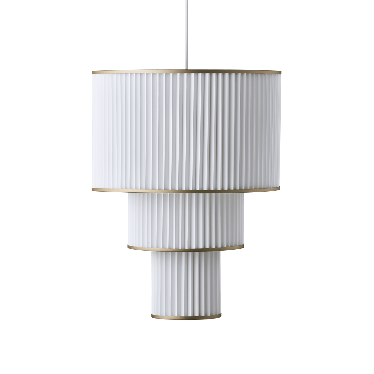 Lampa wisząca MODEL 112 PLIVELLO biały ze złotym – Le Klint