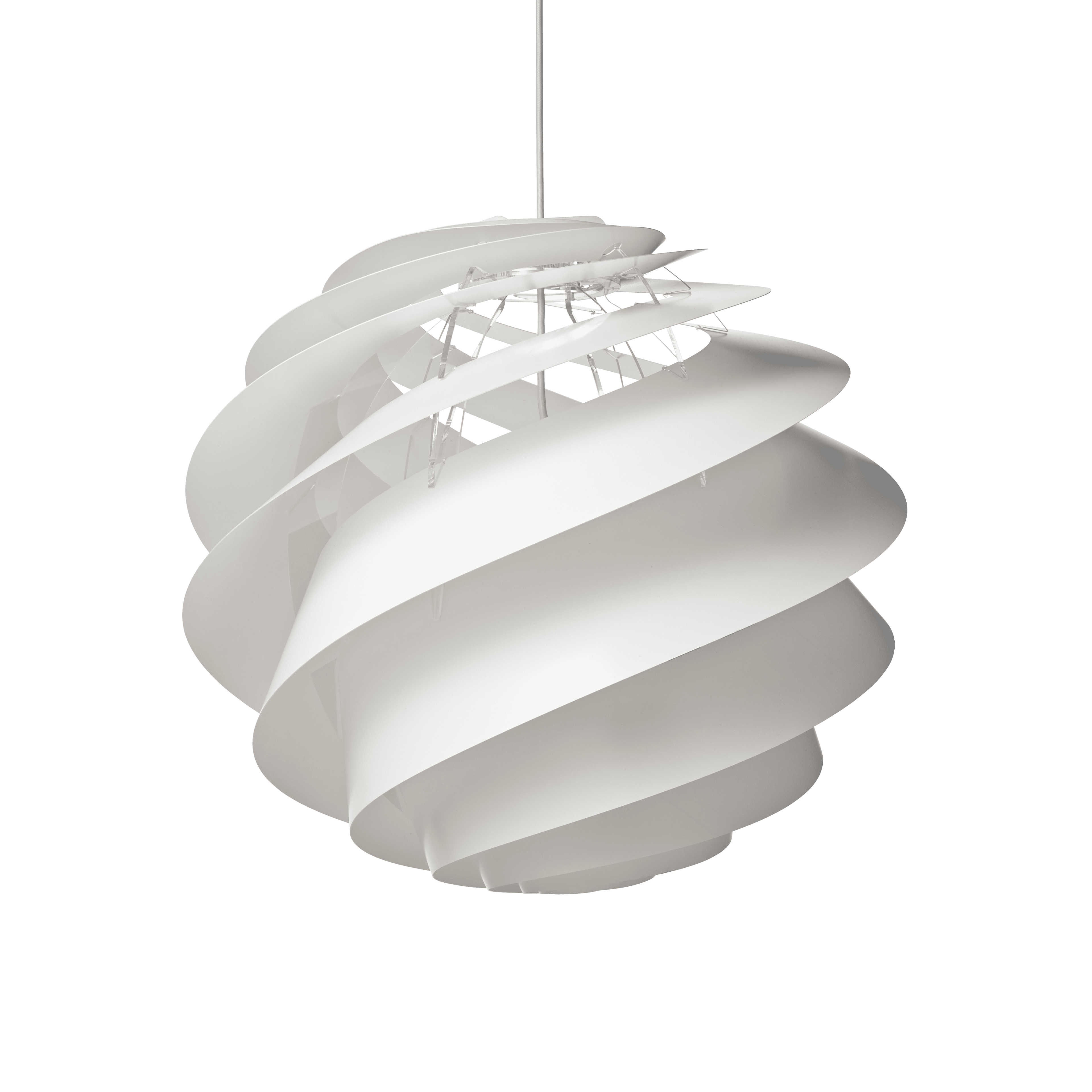 Hanging Lamp MODEL 1313 SWIRL 3 white