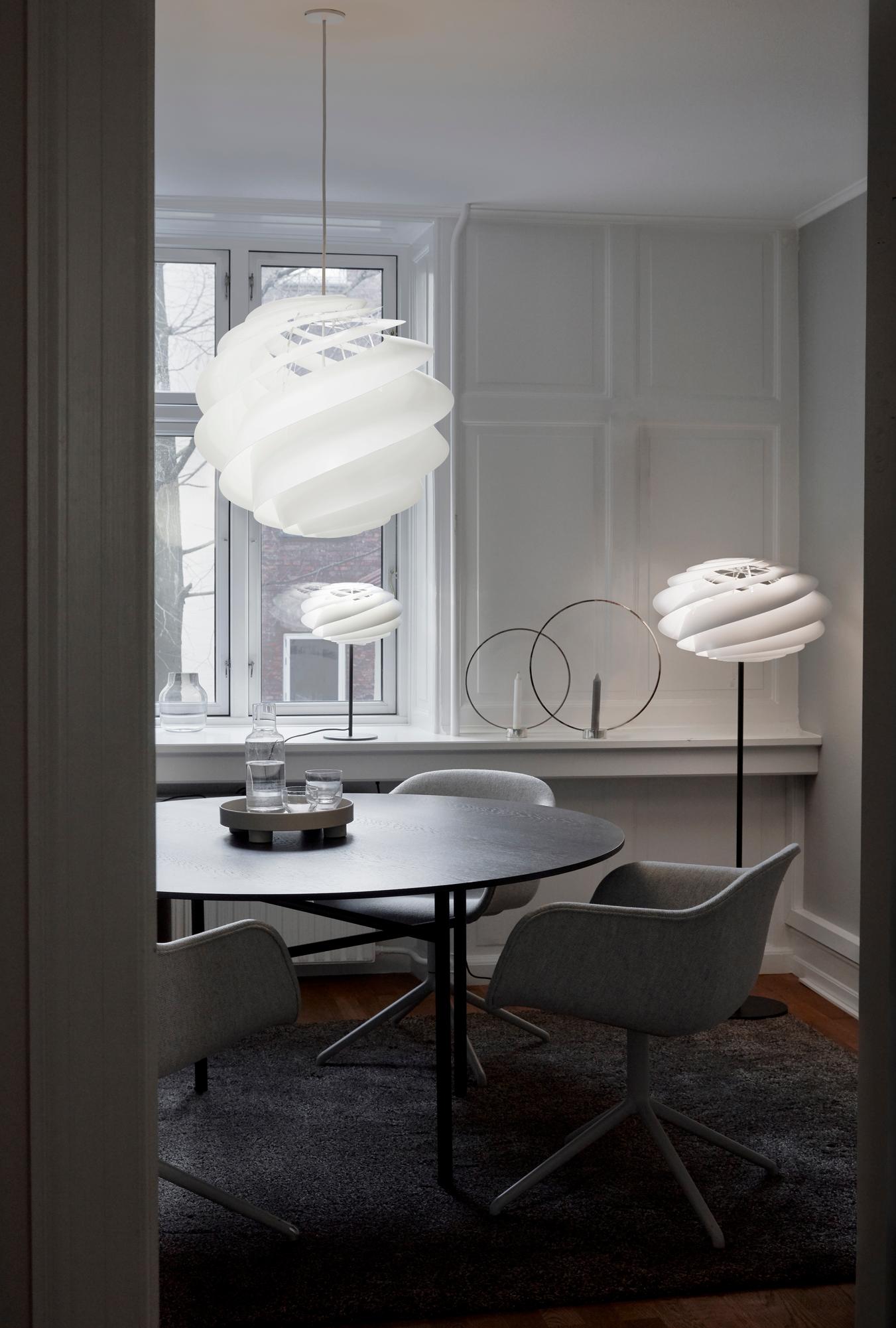 Hanging Lamp MODEL 1313 SWIRL 3 white