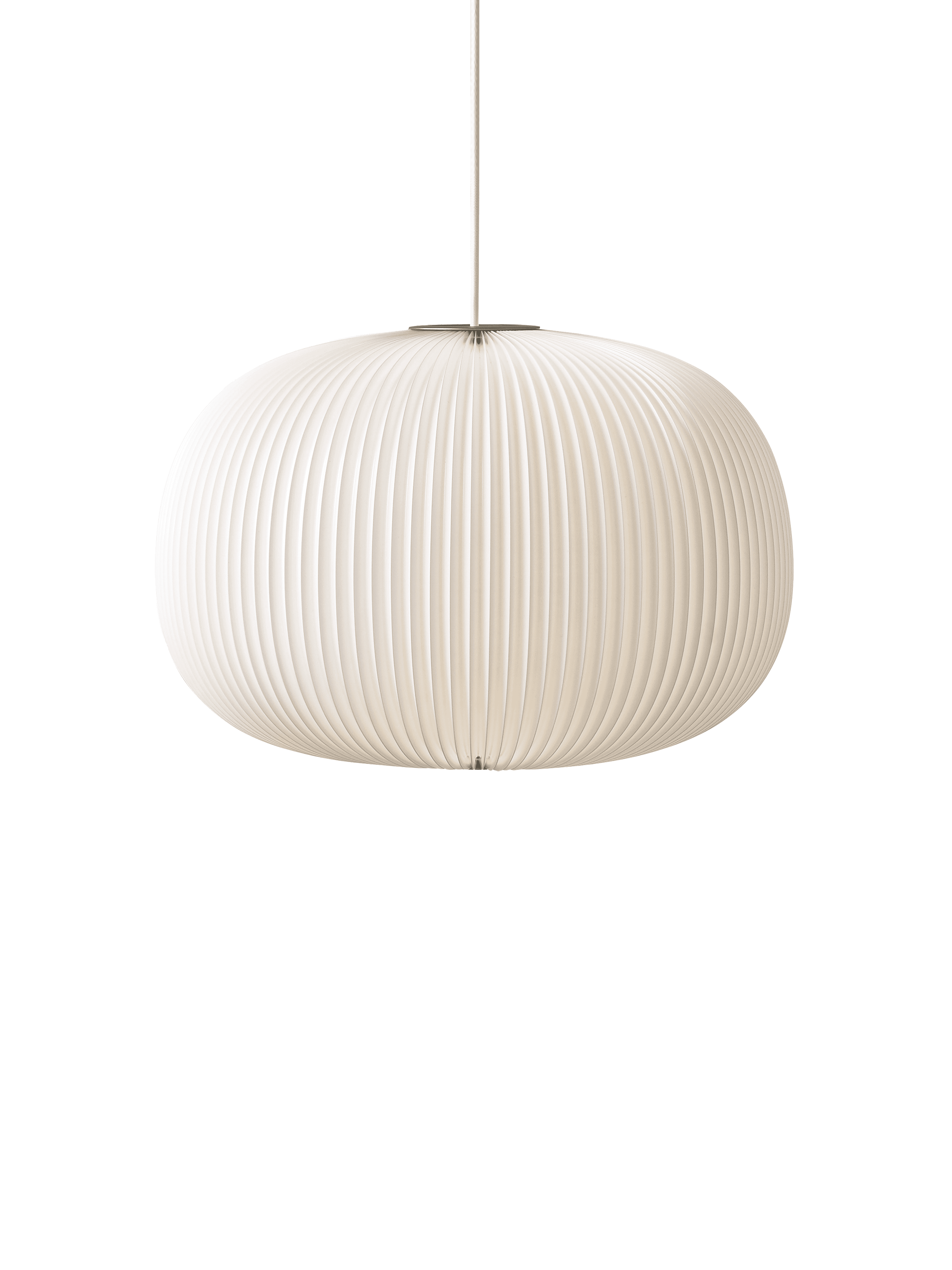Hanging Lamp MODEL 132 LAMELLA 1 white with gold finish
