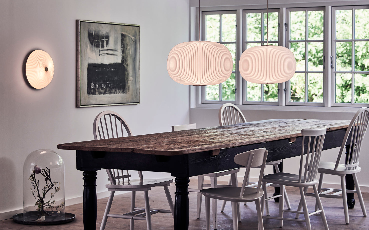 Nástěnná lampa MODEL 235 LAMELLA bílá se zlatou