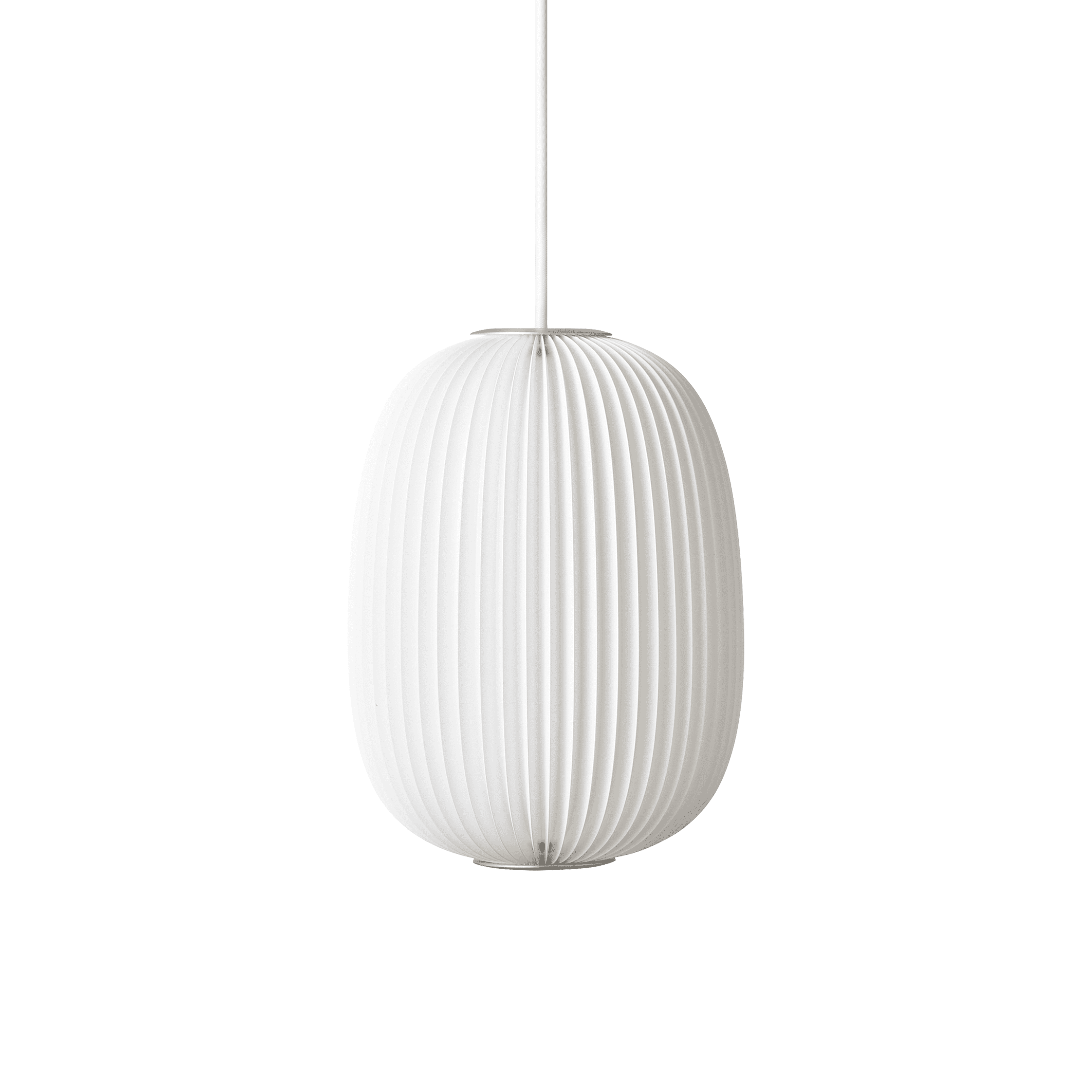 Hanging Lamp MODEL 135 LAMELLA 4 white with silver finish