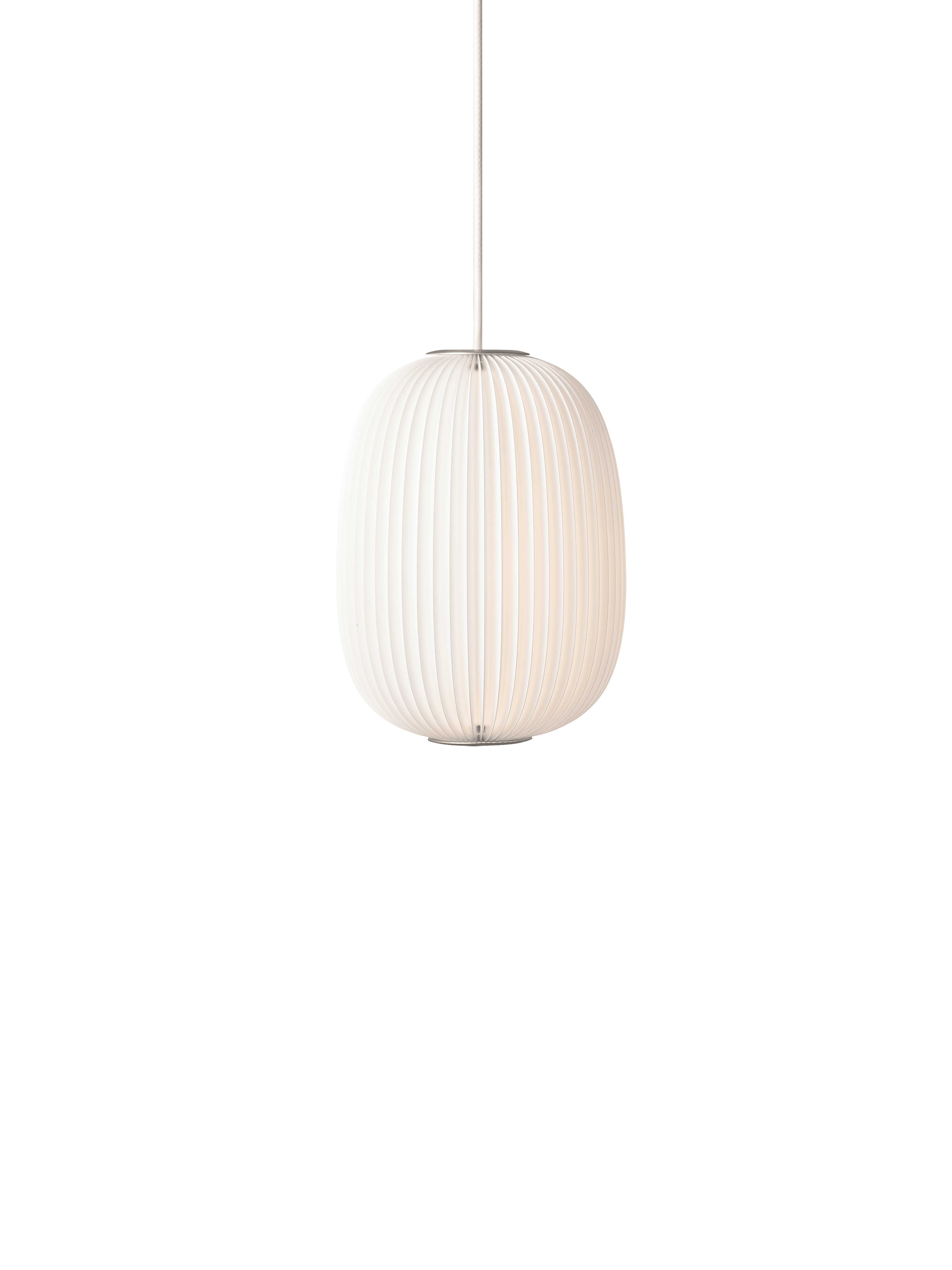 Hanging Lamp MODEL 135 LAMELLA 4 white with silver finish